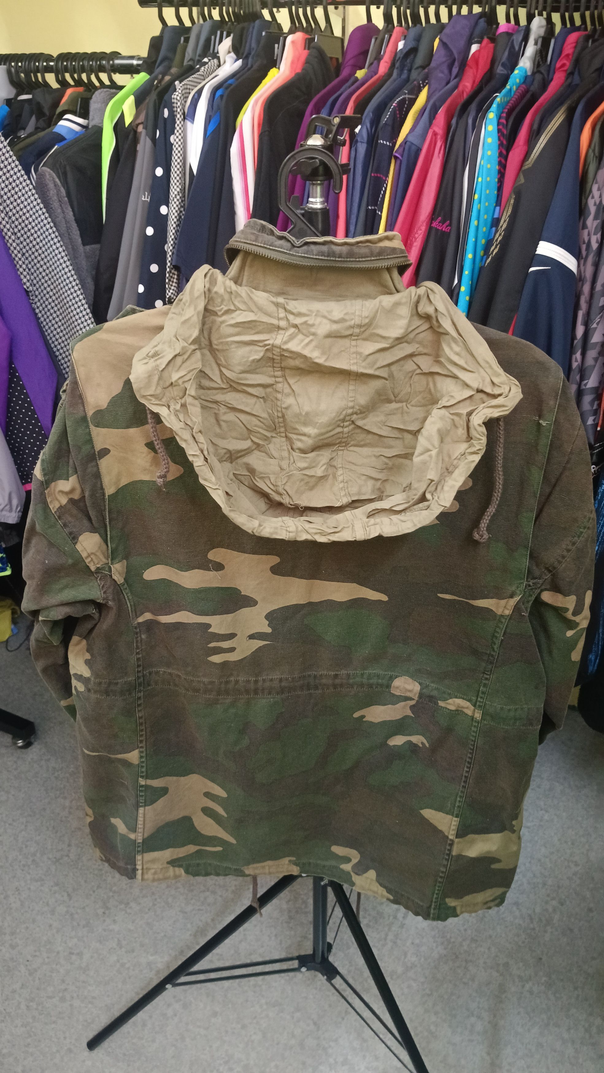 Japanese Brand 🔥 Doghouse Green Camo Parka Jacket Size US M / EU 48-50 / 2 - 5 Thumbnail