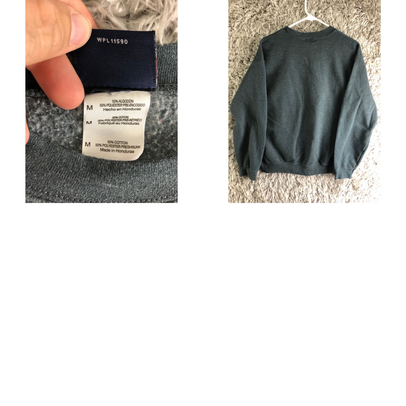 Vintage Iowa Hawkeyes Mens Medium Gray Long Sleeve Crew Neck Sweatshirt Size US M / EU 48-50 / 2 - 8 Thumbnail