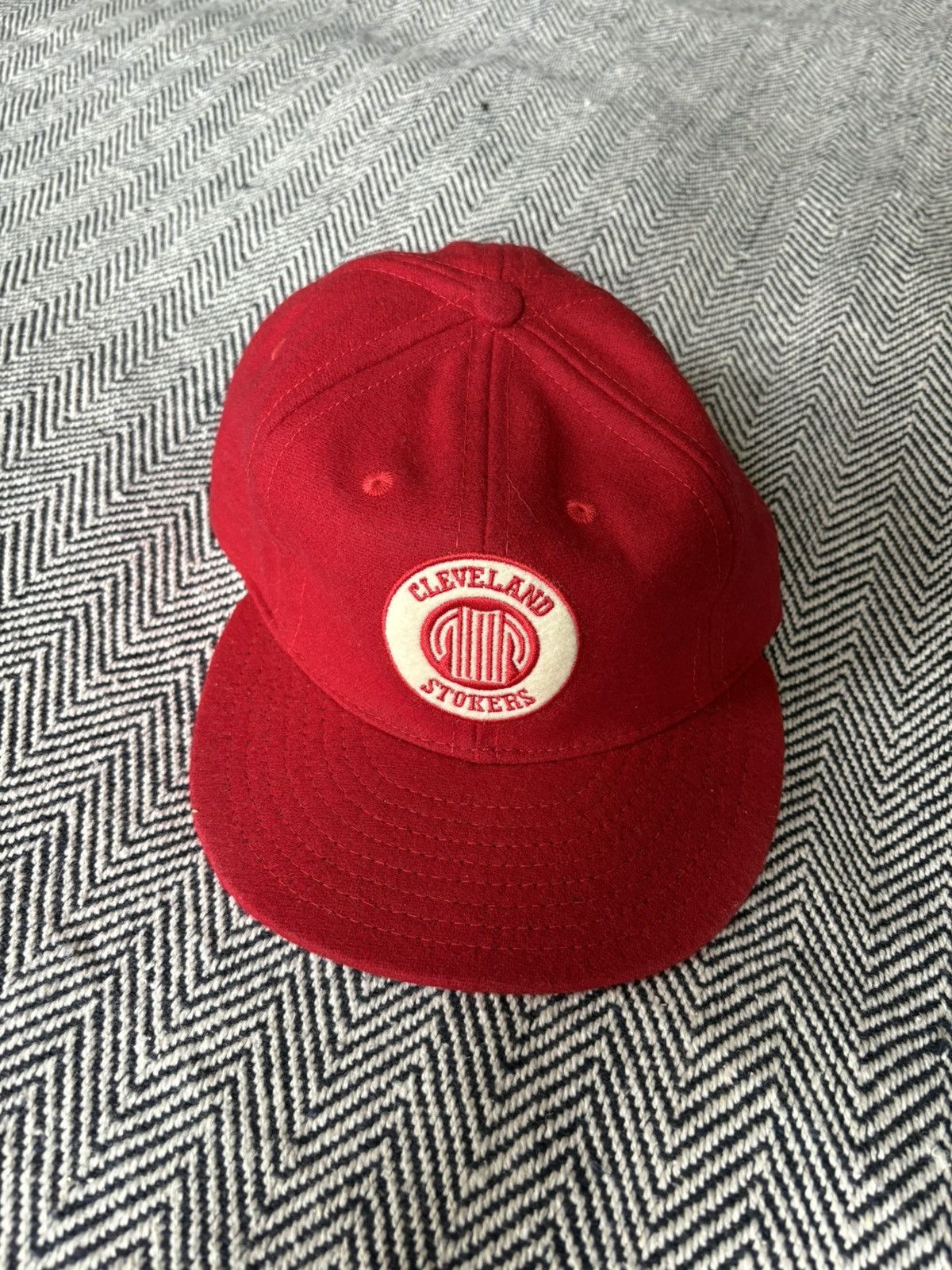 Ebbets Field Flannels Burgundy Six Panel Baseball Cap Size ONE SIZE - 1 Thumbnail