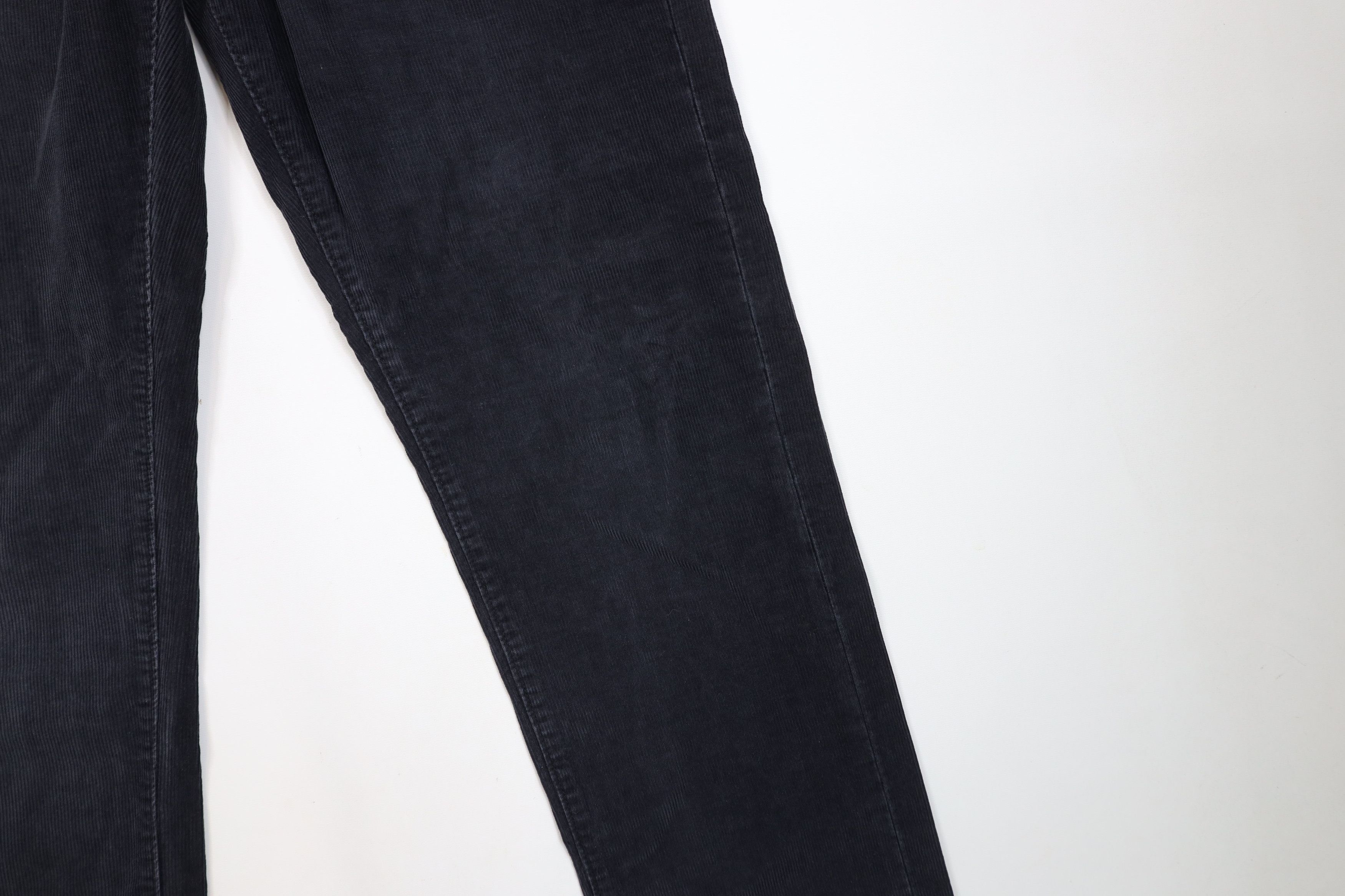 J.Crew × Vintage Vintage J Crew Faded Straight Leg Corduroy Chino Pants Black Size US 33 - 5 Thumbnail