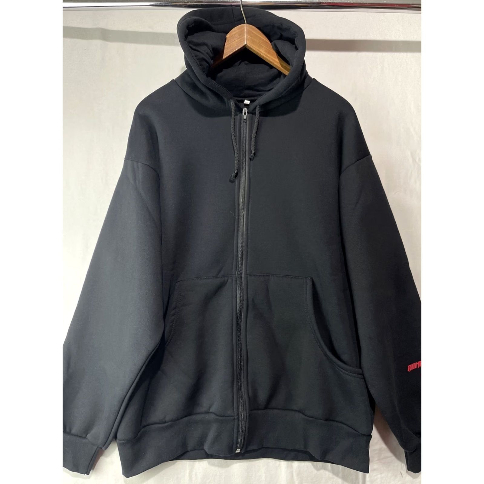 Vintage Ghost Rider Hoodie Mens Black Spirit of Vengeance Movie Full Zip Sweatshirt Size US XL / EU 56 / 4 - 2 Thumbnail