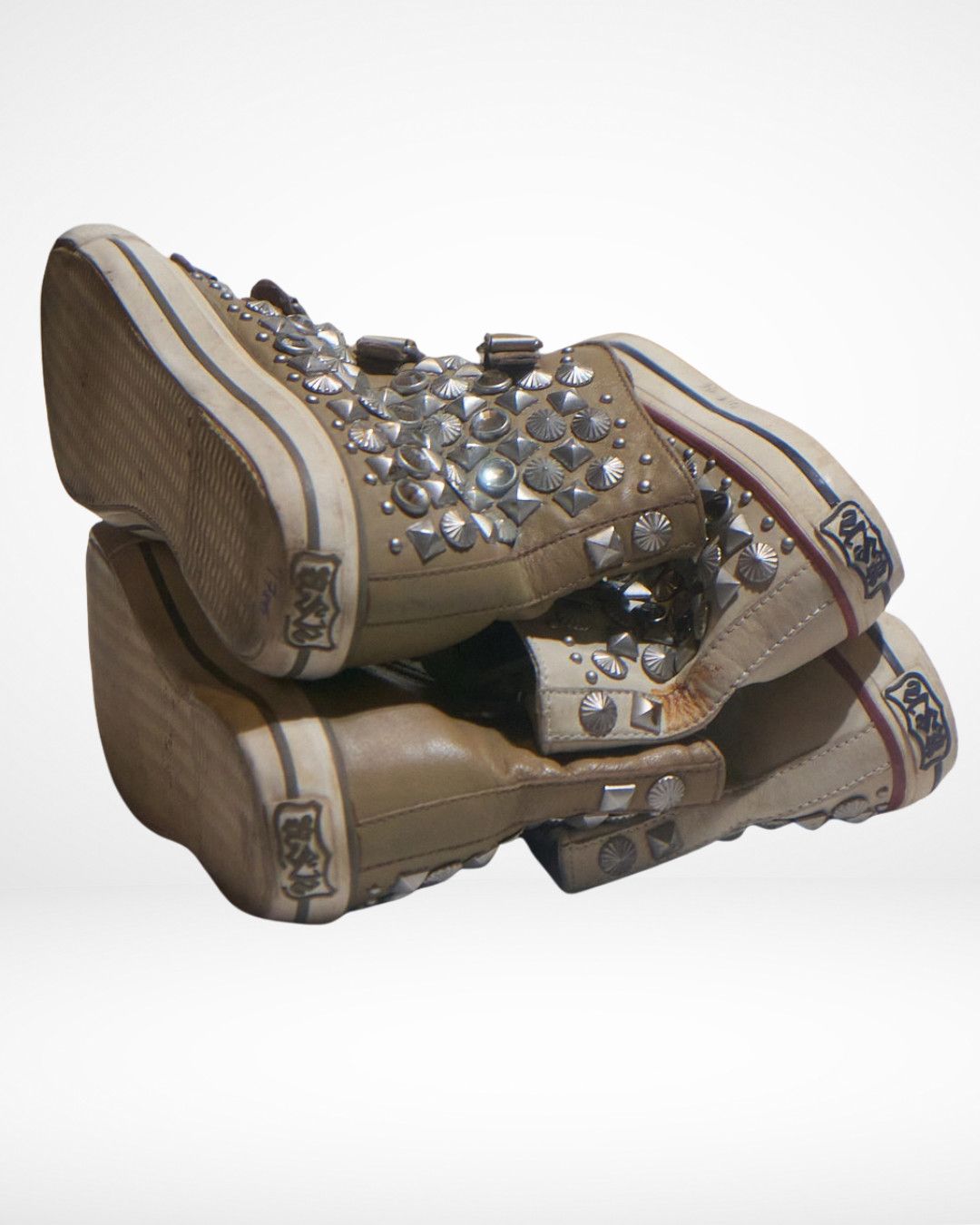 ASH ASH Studded Couple Zip Trainers Set Size US 7 / EU 40 - 4 Thumbnail