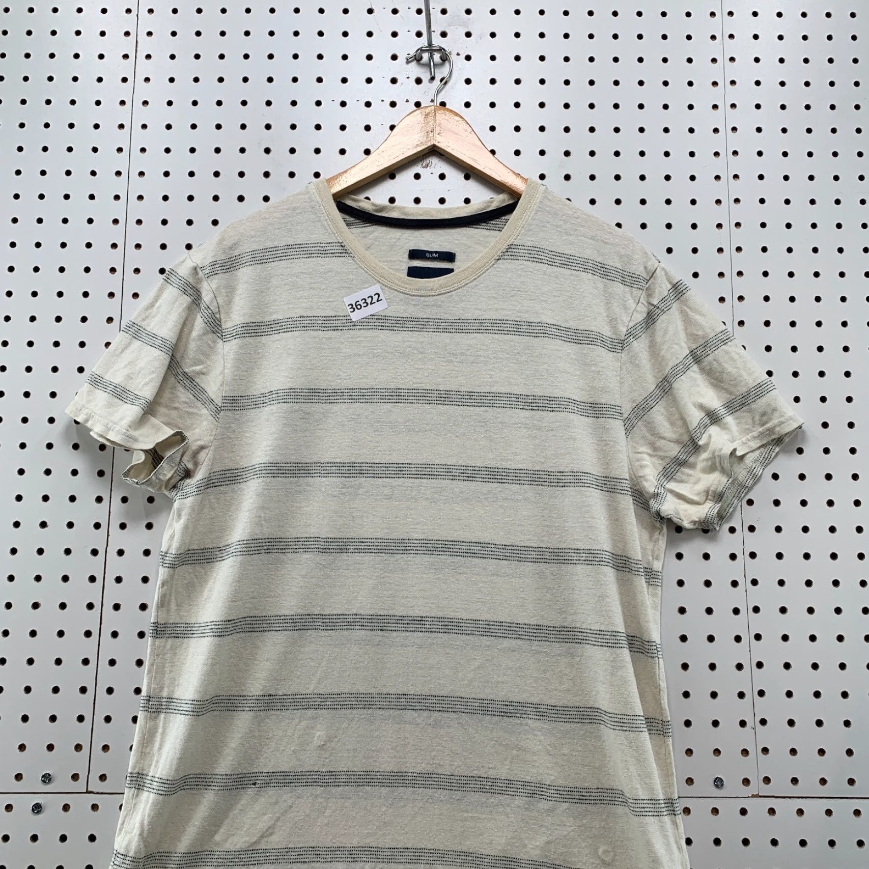 Prana Prana Slim Shirt Medium Beige Striped Short Sleeve Outdoor Casual 20x29 Mens Size US M / EU 48-50 / 2 - 2 Thumbnail