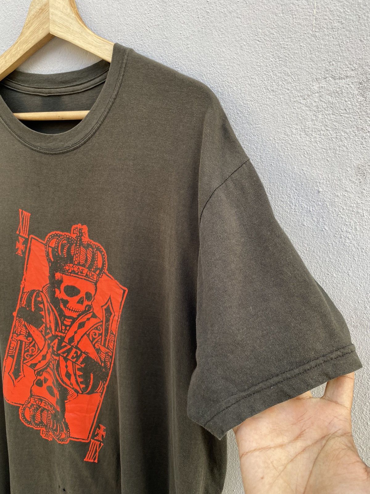 Designer × Japanese Brand × Vintage Vintage RARE 90s DEVIL AZAZEL T-Bar Distressed Tshirt Size US XL / EU 56 / 4 - 6 Thumbnail
