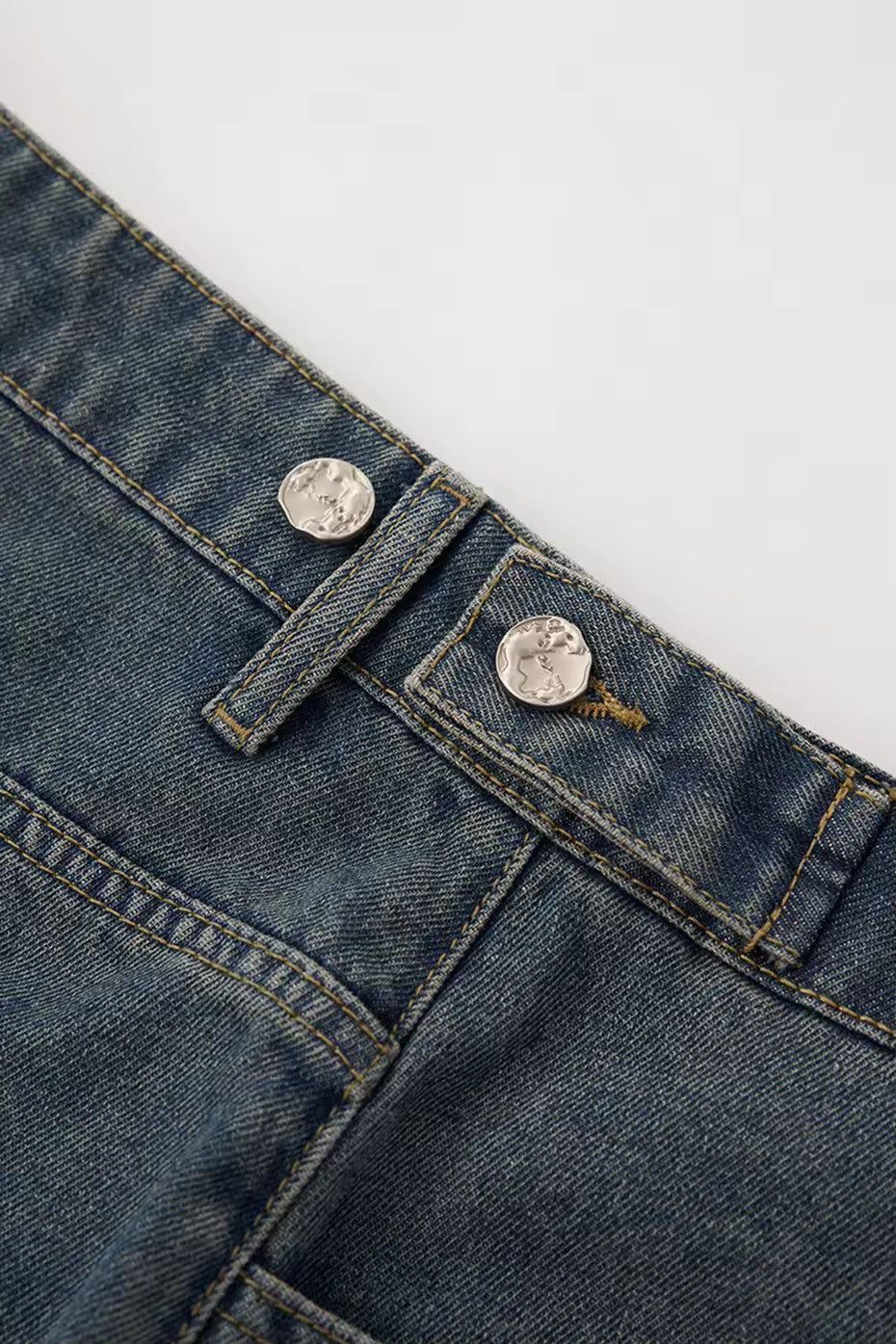 Designer × Jean Patchwork Distressed Washed Vintage Loose Shorts Size US 32 / EU 48 - 5 Thumbnail