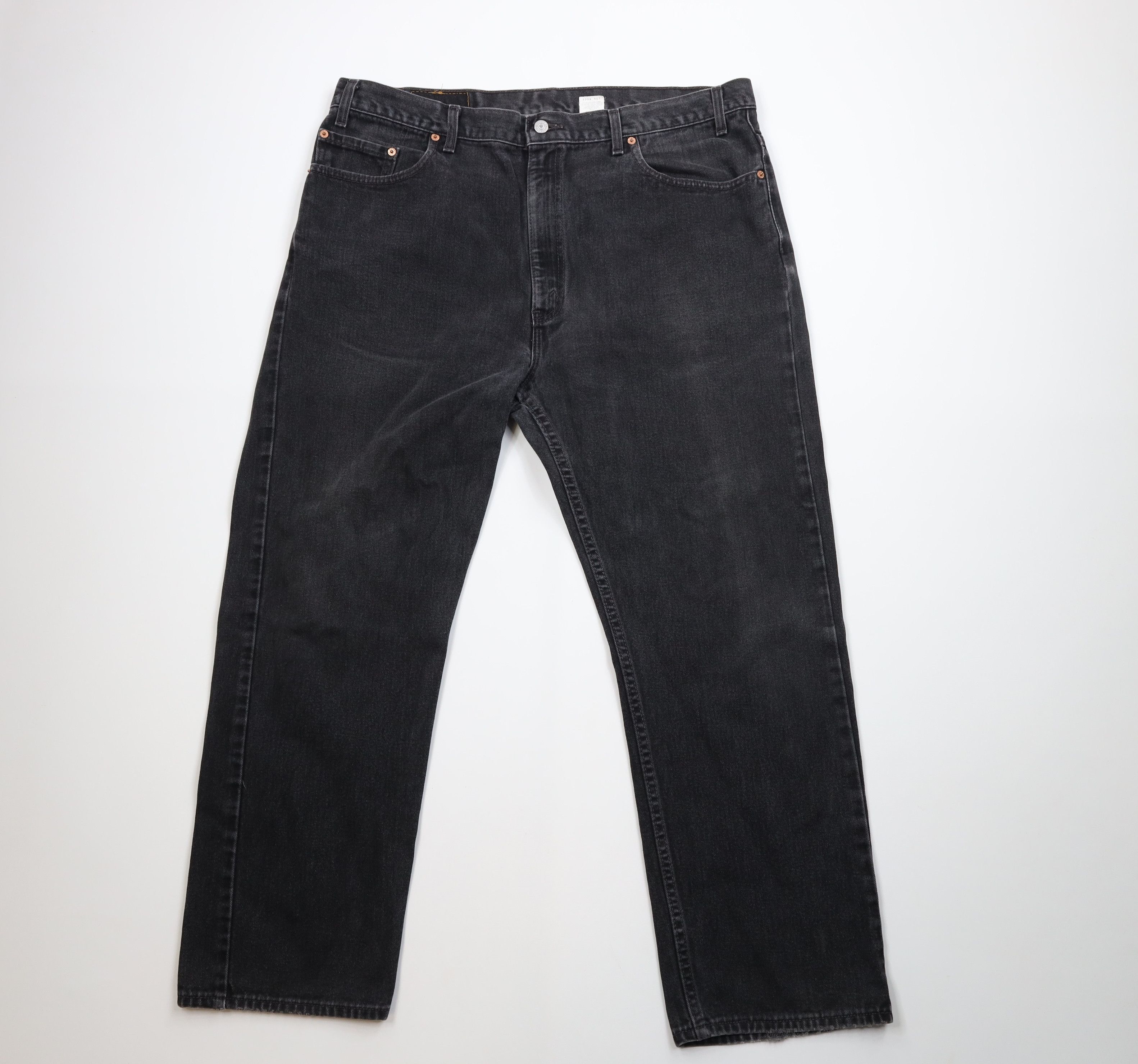 Levi's Vintage Y2K 2002 Levis 505 Straight Leg Jeans Black USA Size US 42 / EU 58 - 1 Thumbnail