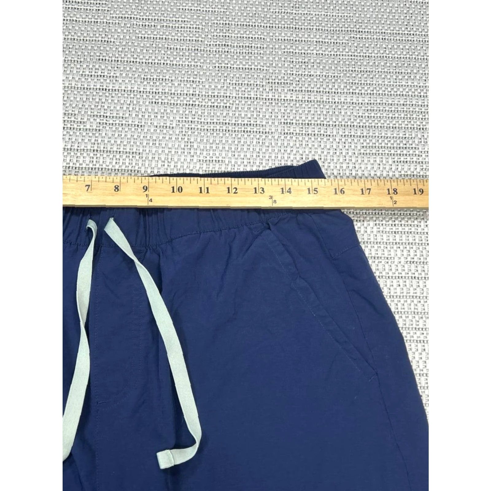 Vintage FIGS Jogger Scrub Pants Mens Large Blue Mid Rise Tapered Leg Drawstring Medical Size US 33 - 6 Thumbnail