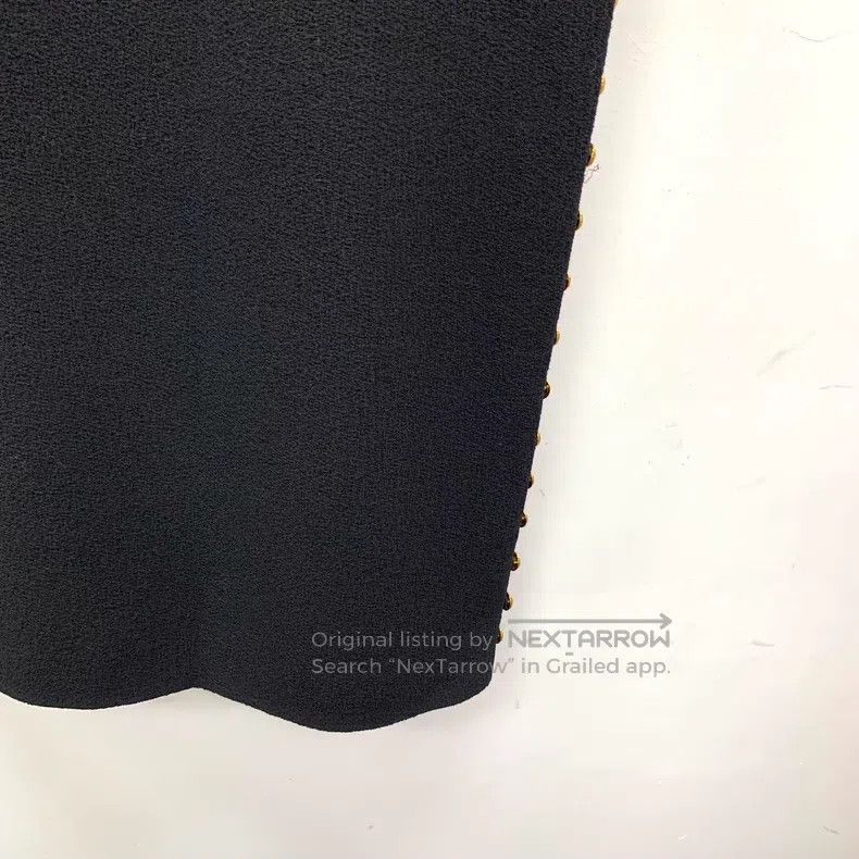 Gucci Gucci Black side button decoration wool round neck short-s Size M / US 6-8 / IT 42-44 - 5 Thumbnail
