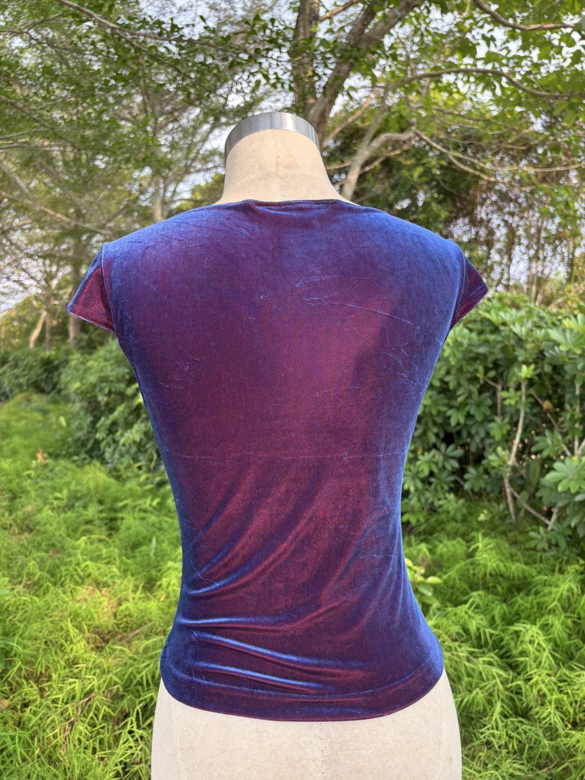 Vintage Nally & millie velvet top Size L / US 10 / IT 46 - 3 Thumbnail