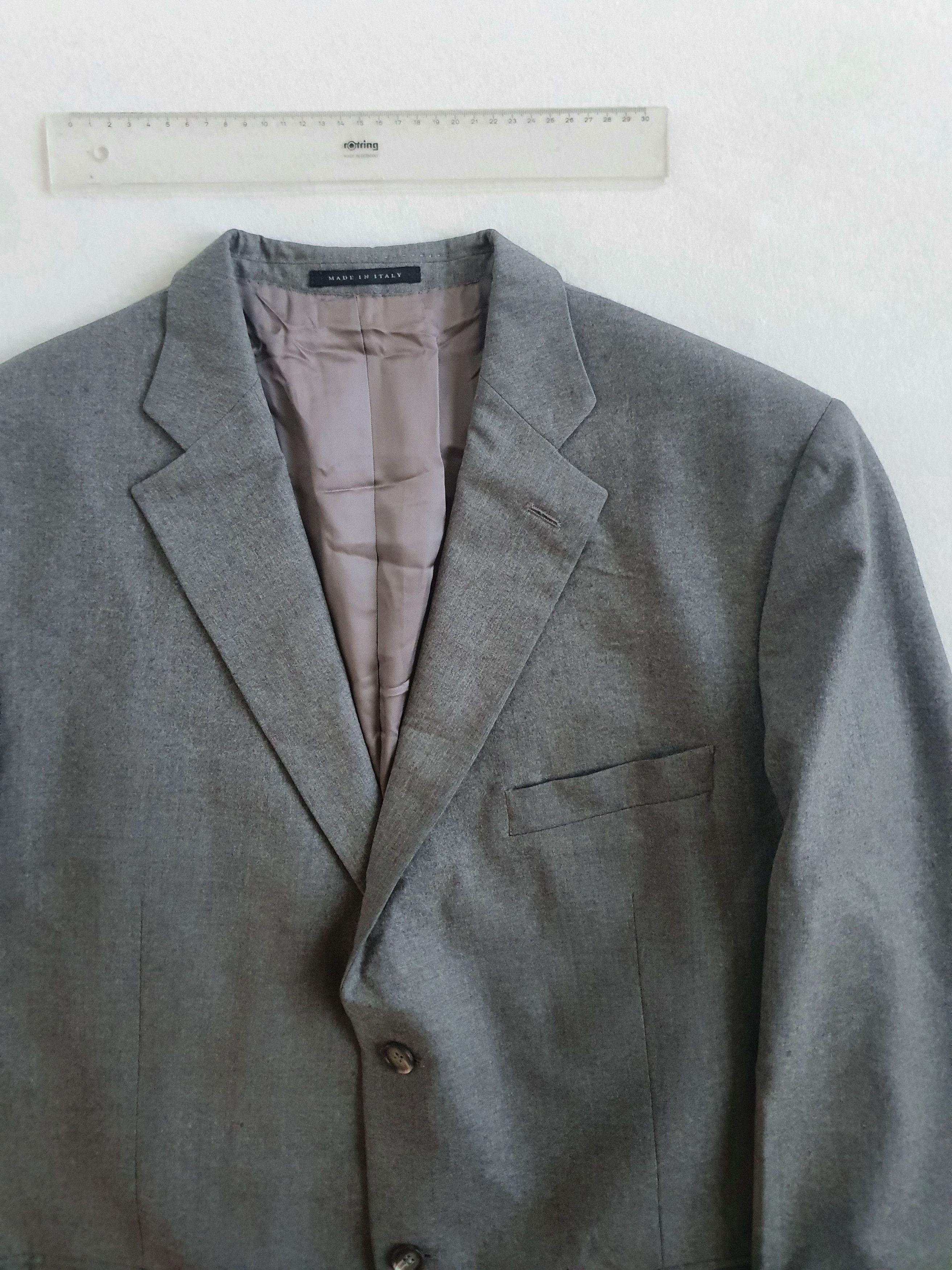 Lubiam Sports Coat Jacket - GUABELLO 120s Plain Weave - EU 58 Size 48R - 3 Thumbnail