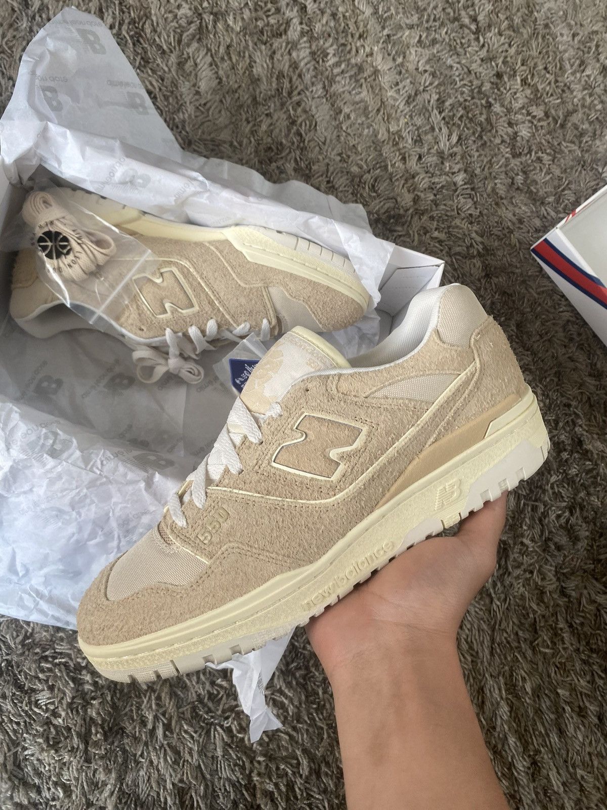 Aime Leon Dore × New Balance New balance 550 taupe suede Size US 9 / EU 42 - 2 Thumbnail