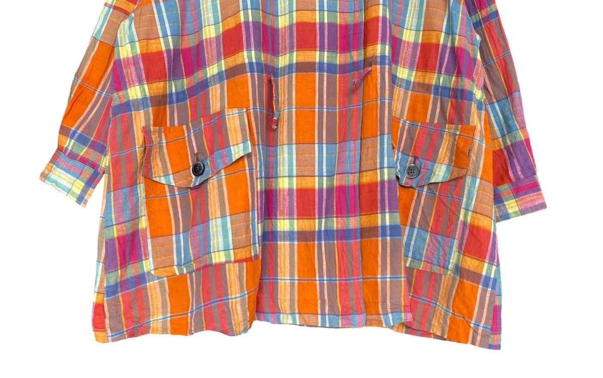 Japanese Brand Rare FIFTH STREET indies Madras Cardigan Size US XXL / EU 58 / 5 - 5 Thumbnail
