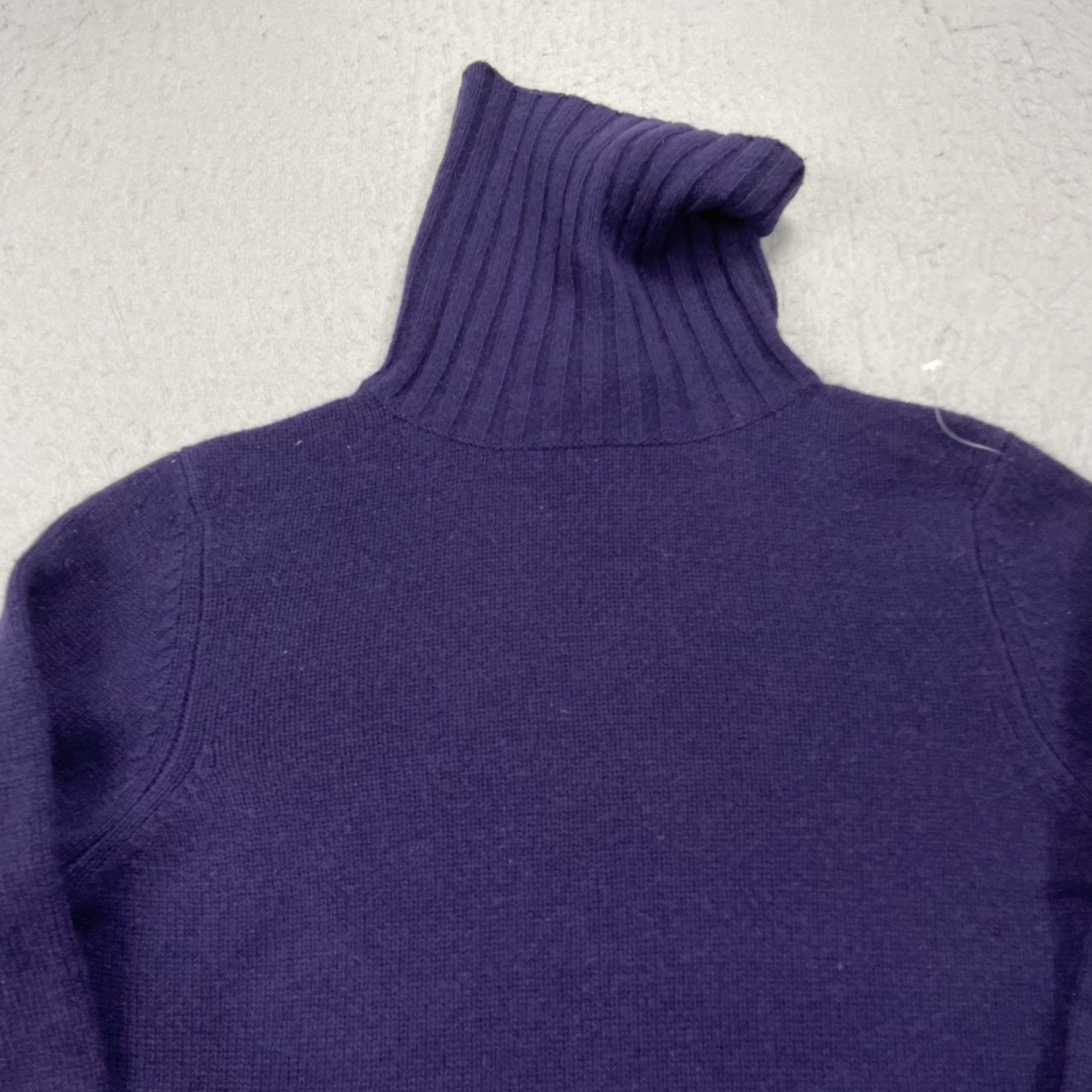 Vintage Kirkland Signature Sweater Womens Small Purple 100% Cashmere Turtleneck Pullover Soft Size S / US 4 / IT 40 - 2 Thumbnail
