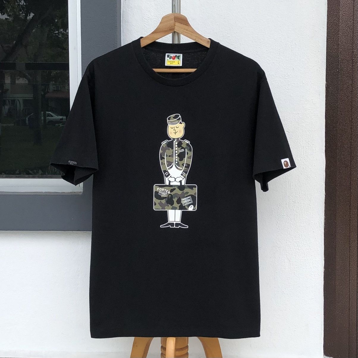 Bape × Porter OG BAPE x Porter Stand Tee Black Short Sleeve Size US L / EU 52-54 / 3 - 1 Thumbnail