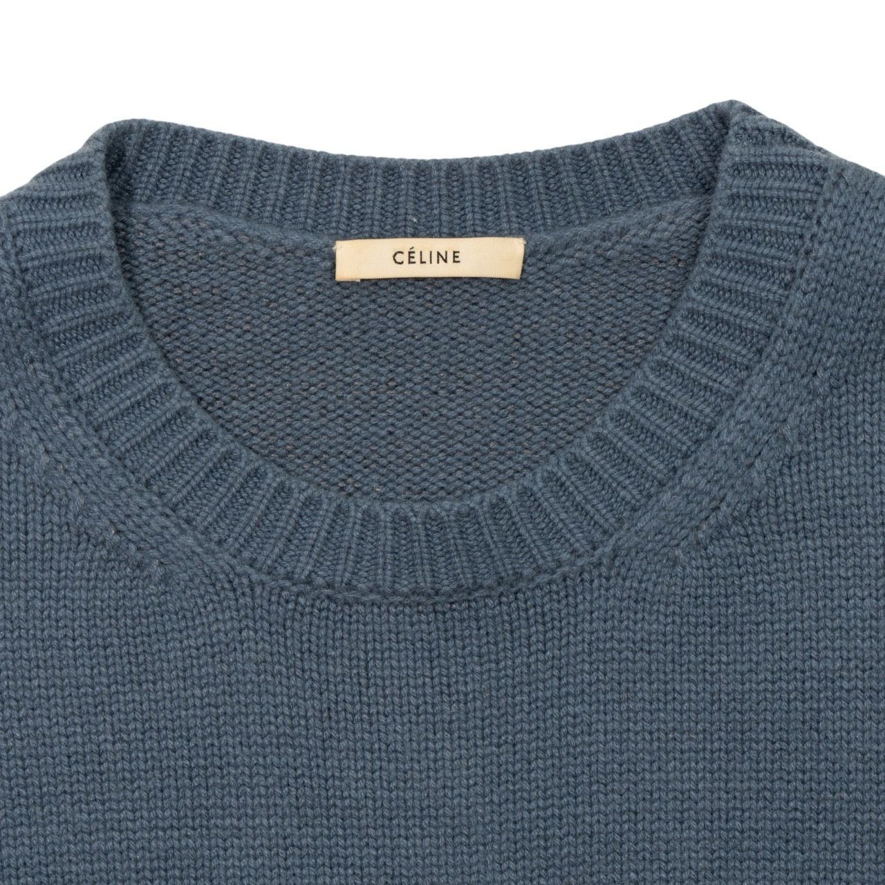 Celine Celine Blue Knit Cashmere Sweater Size M / US 6-8 / IT 42-44 - 3 Thumbnail