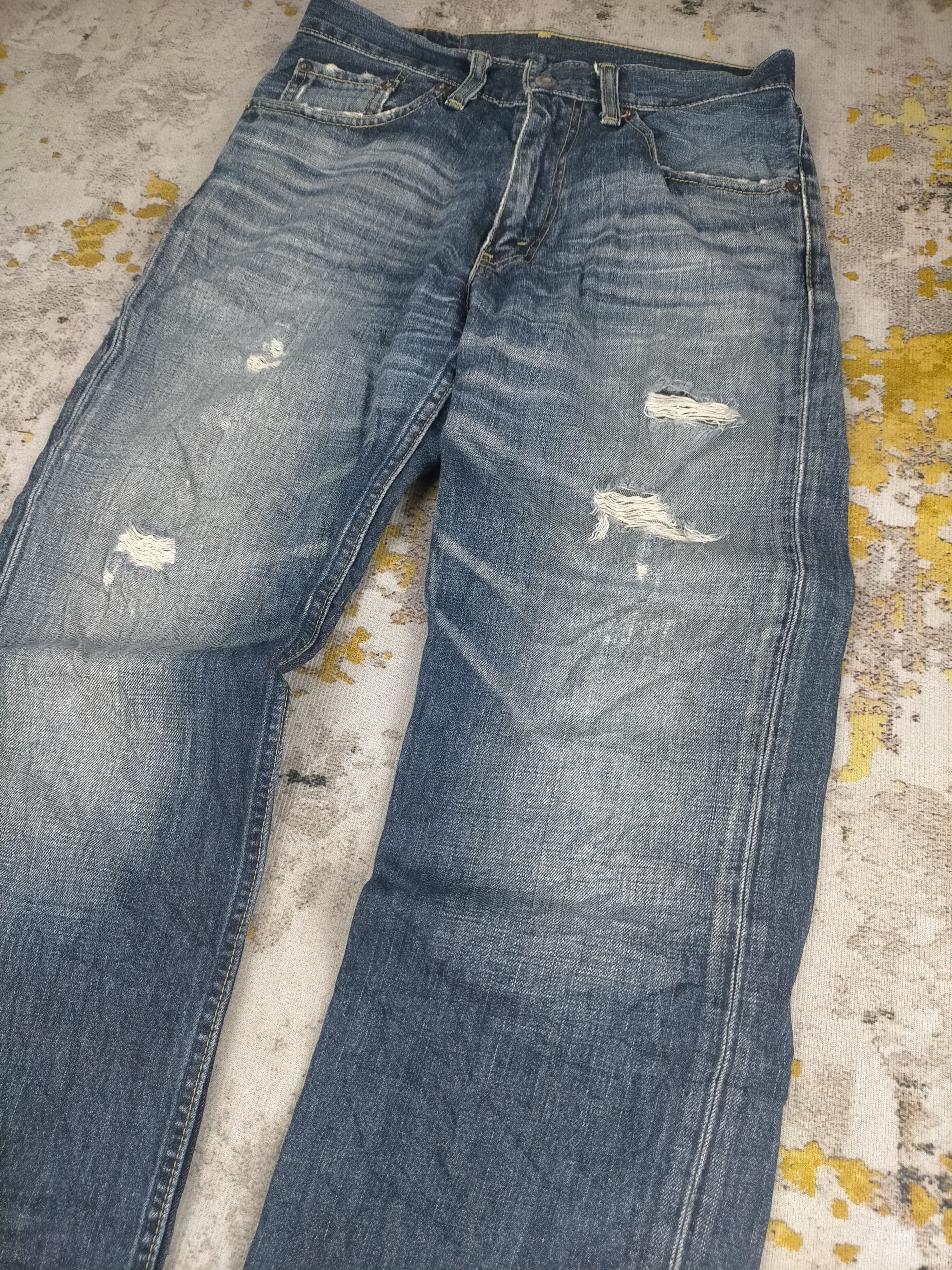 Levi's Vintage Clothing 🔥90s Levis 502 Kurt Cobain Distressed Trashed Jeans Size US 29 - 3 Thumbnail