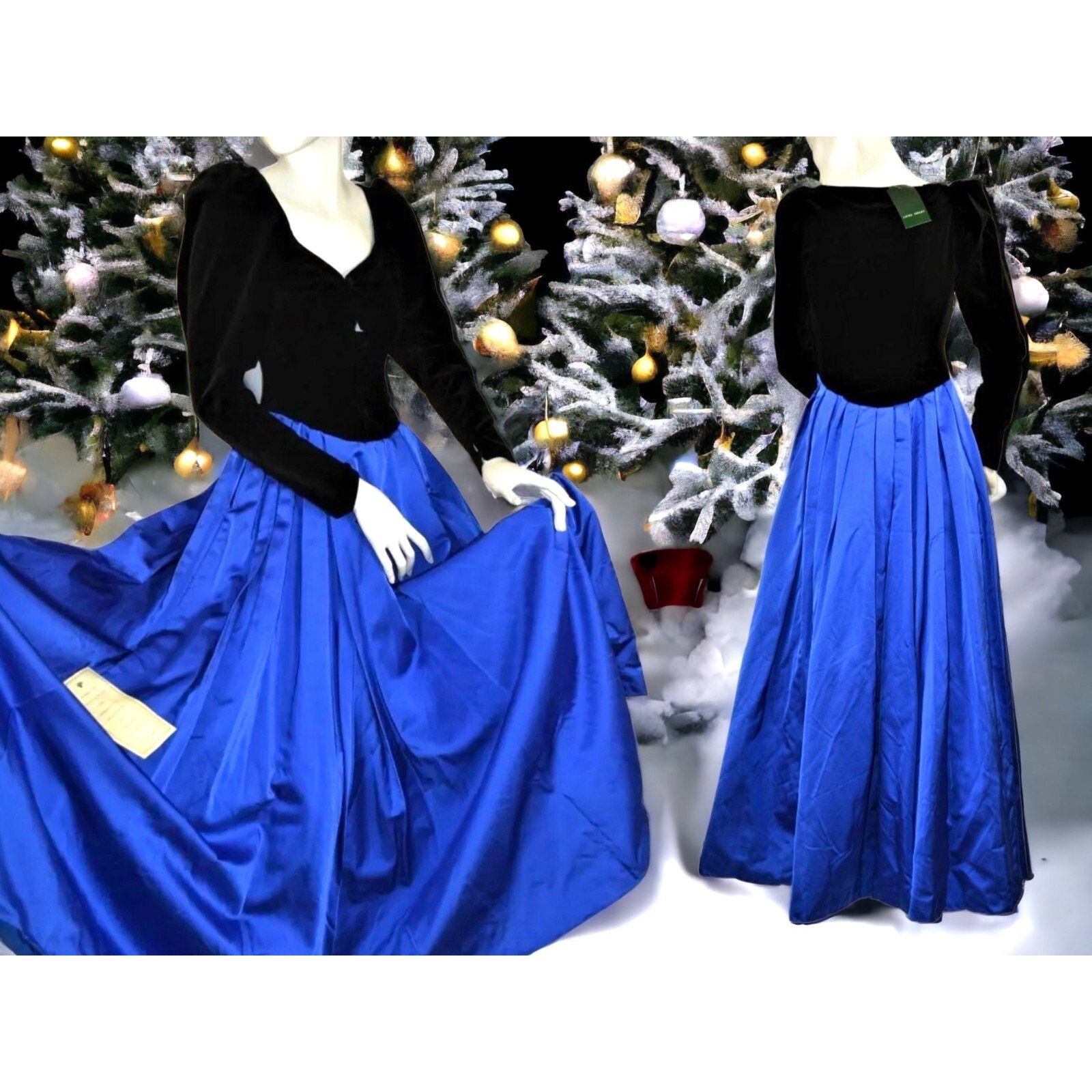 Laura Ashley VTG New Old Stock 4 S/XS Laura Ashley Formal Gown Velvet Size S / US 4 / IT 40 - 18 Thumbnail