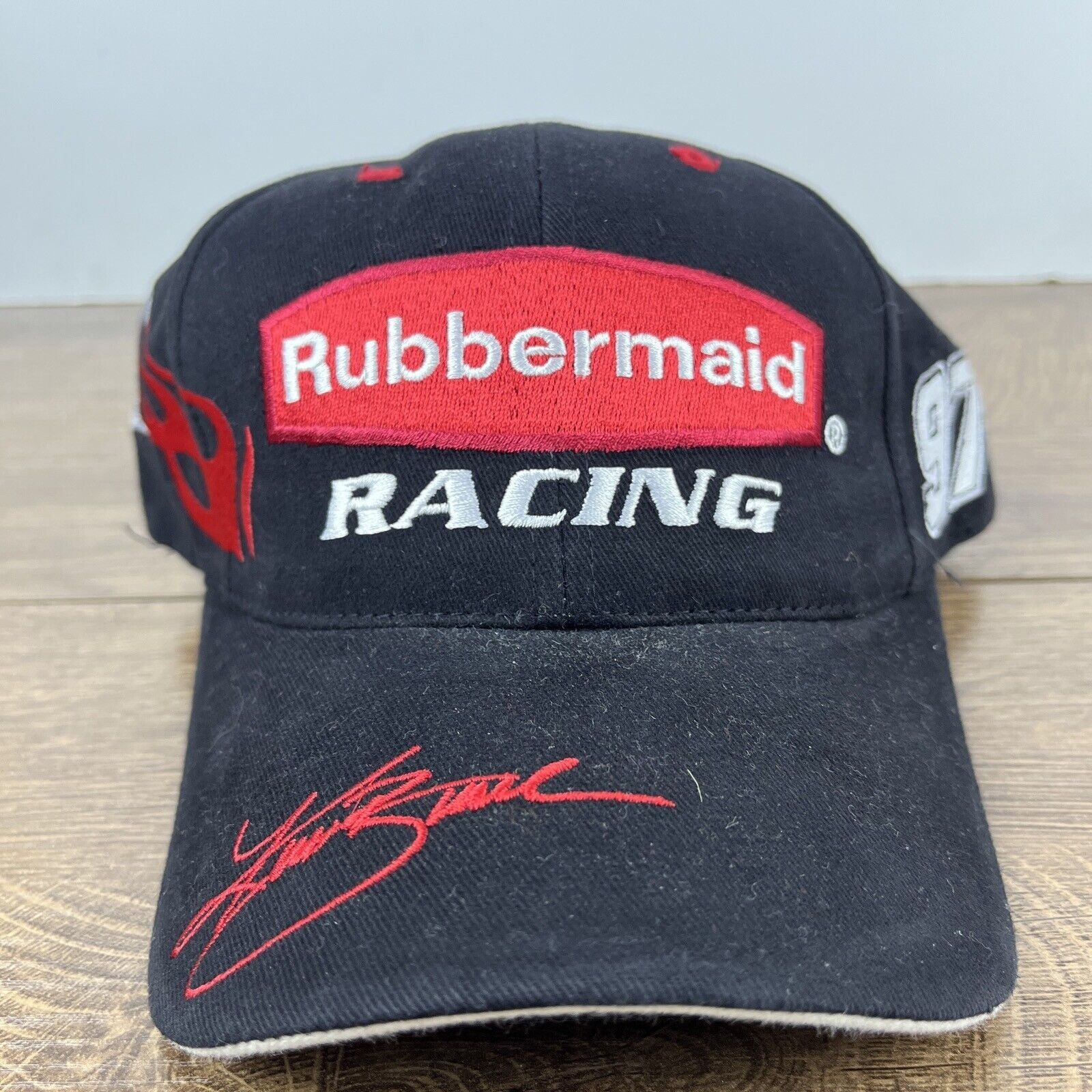 Other Rubbermaid Racing Hat Roush Racing Black Hat Adjustable NASC Size ONE SIZE - 4 Thumbnail