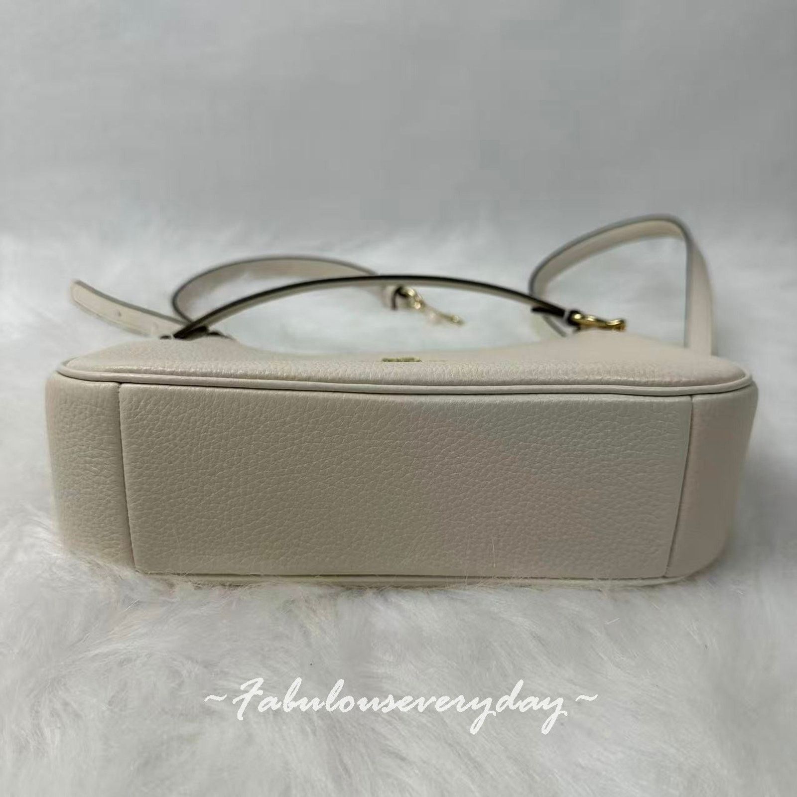Coach Coach Teri Shoulder/Crossbody Bag In Leather/Gold/Chalk Size ONE SIZE - 7 Thumbnail
