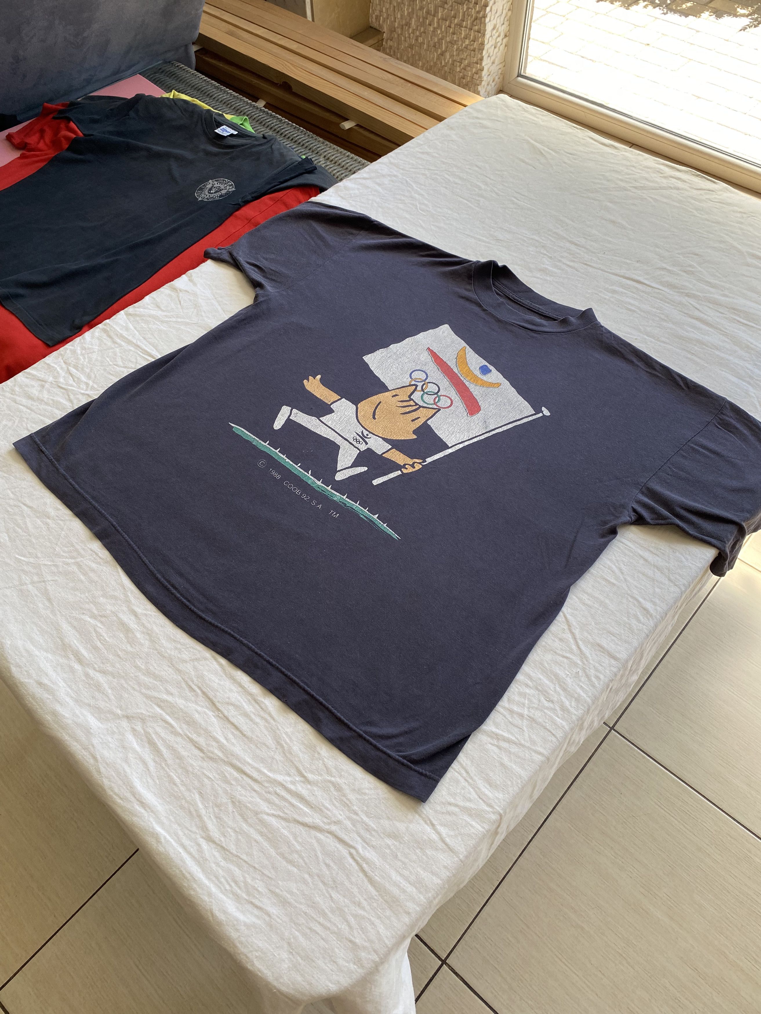 Vintage Barcelona Olympics Mascot Vintage 1992 N.O.S Promo Coob Tee Size US L / EU 52-54 / 3 - 18 Thumbnail