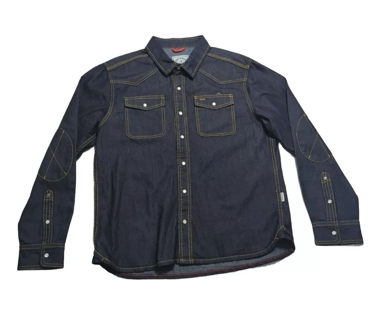 Iron & Resin Like New! $378 Elbow Patch Moto Denim Size US L / EU 52-54 / 3 - 2 Thumbnail