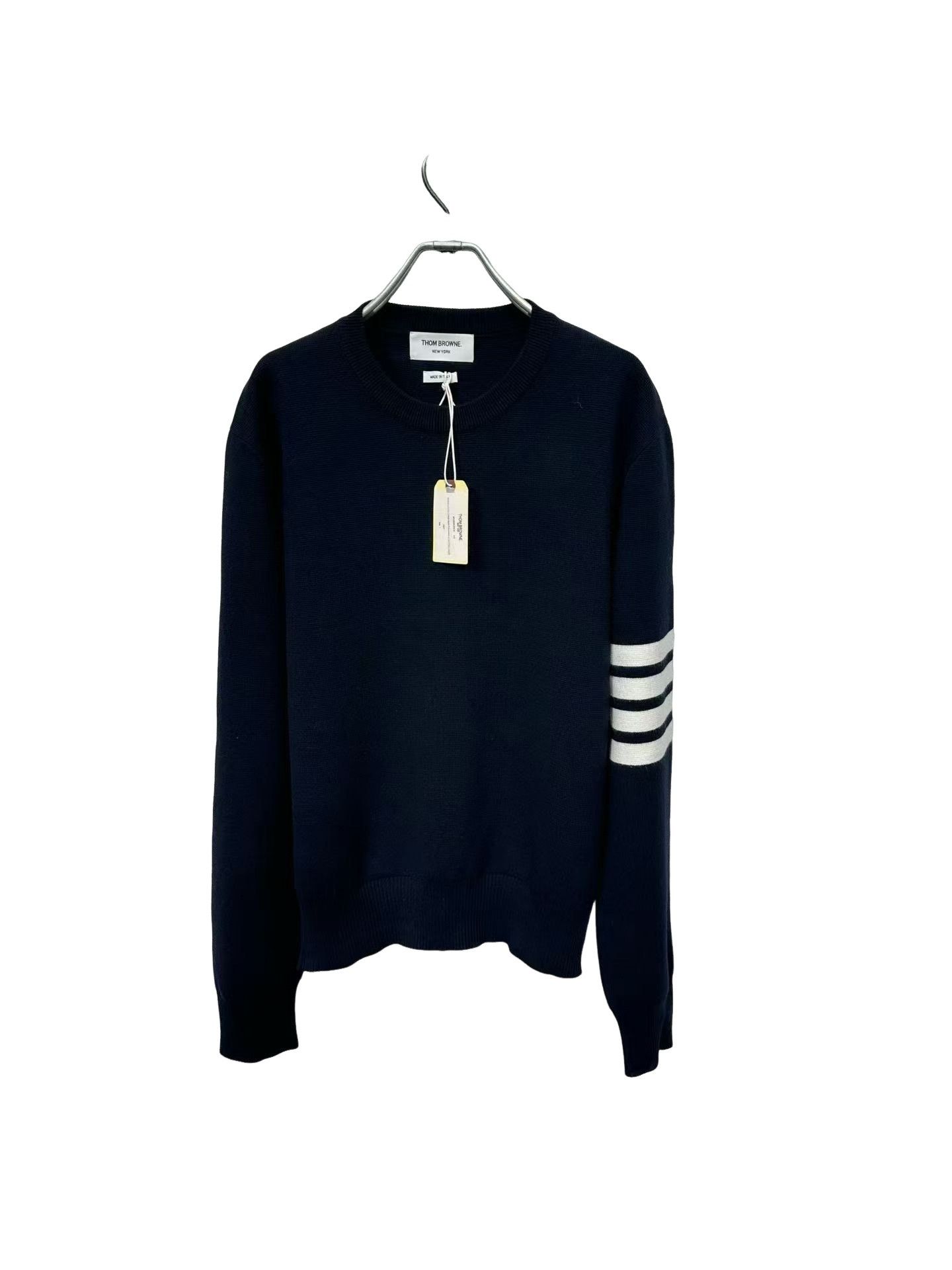 Thom Browne Thom Browne 4-Bar Milano Stitch Pullover Size 1 Size US S / EU 44-46 / 1 - 1 Thumbnail