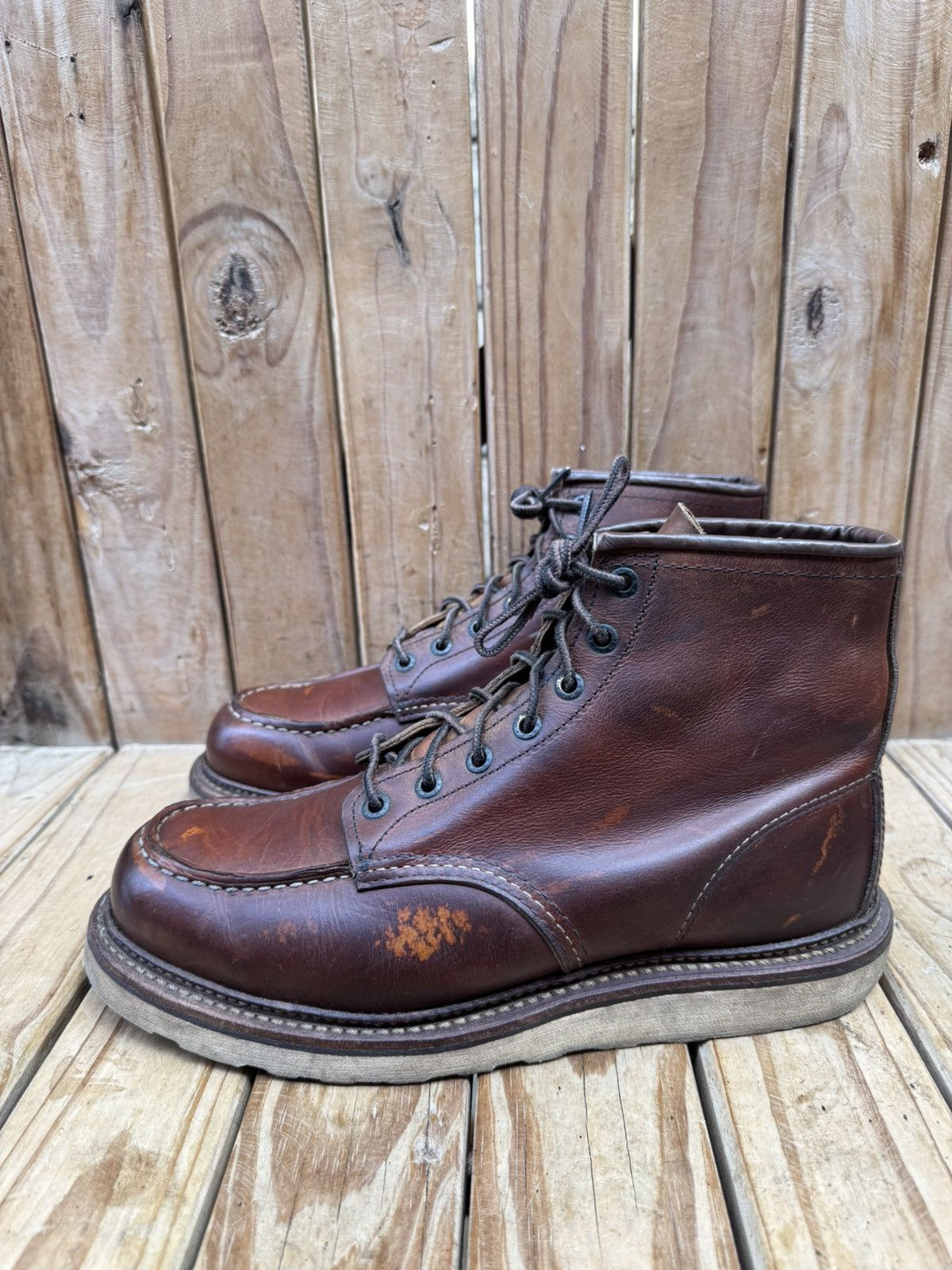 Red Wing Red Wing 1907 Copper Rough Brown Boots UK 7.5 D | EUR 41.5 Size US 8.5 / EU 41-42 - 12 Thumbnail
