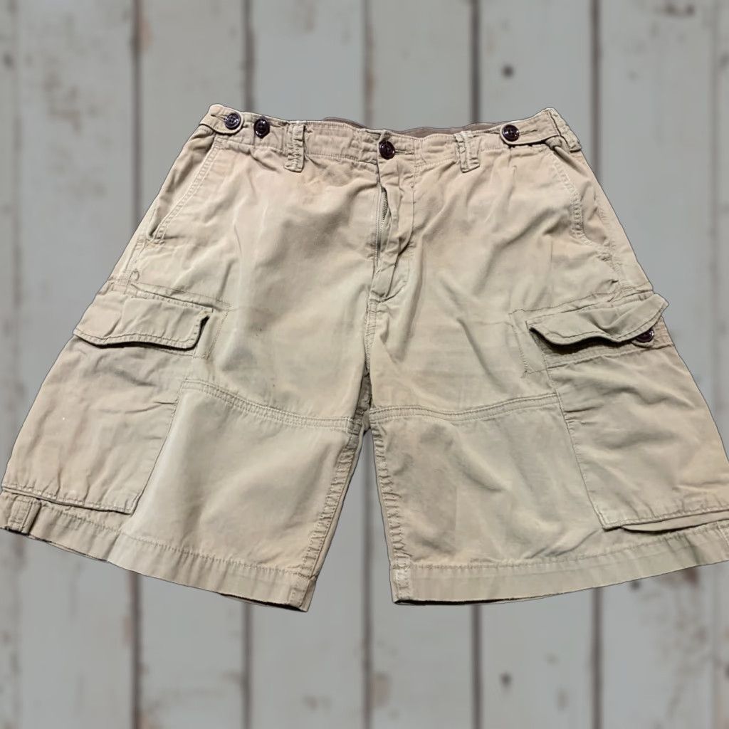 Ralph Lauren VINTAGE Ralph Lauren Polo Jeans Company Mens Cargo Shorts Khaki Beige 34 Casual Travel Summer Mens Size US S / EU 44-46 / 1 - 1 Thumbnail