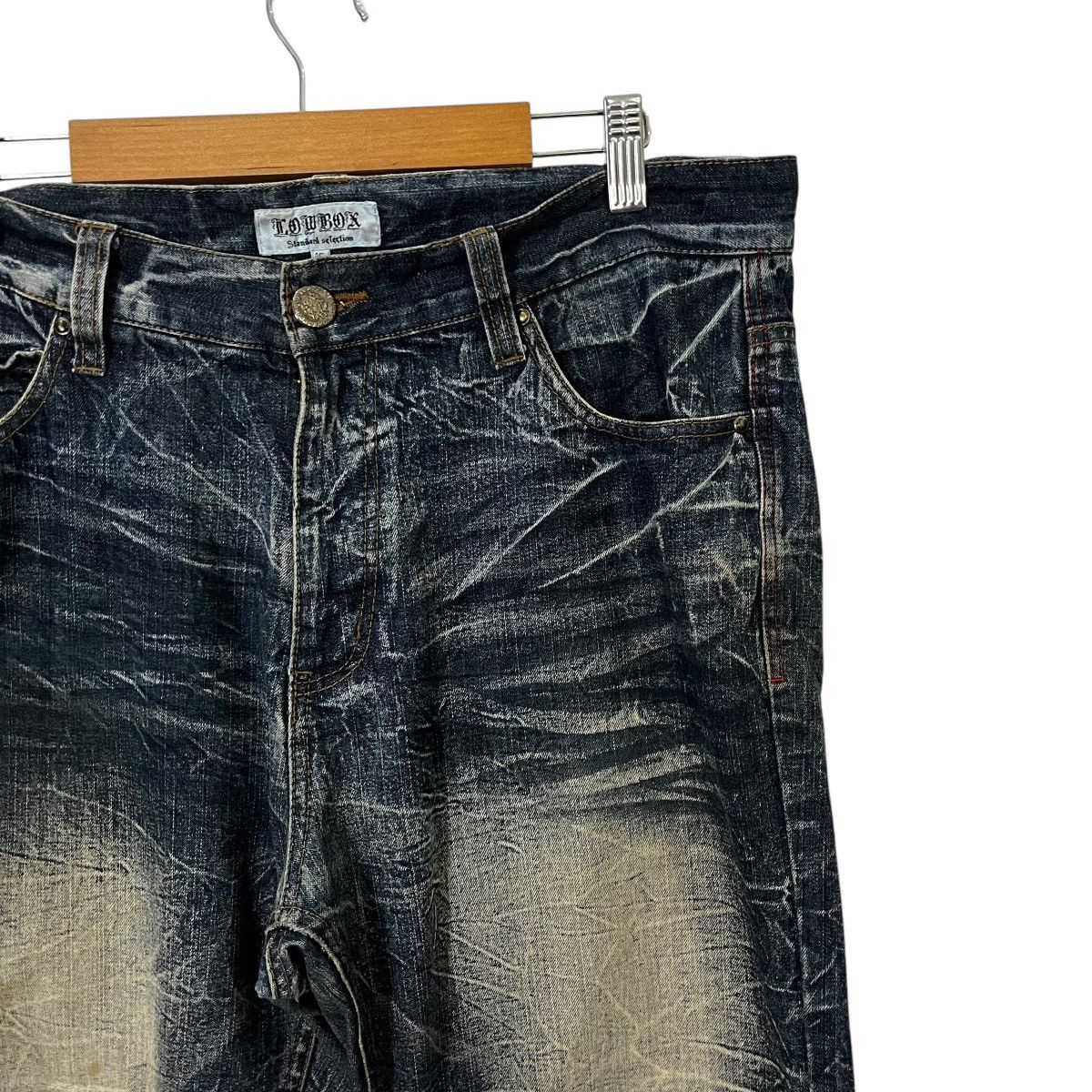 LOWBOX Vintage Lowbox Rare Faded Denim Jeans Size US 34 / EU 50 - 2 Thumbnail
