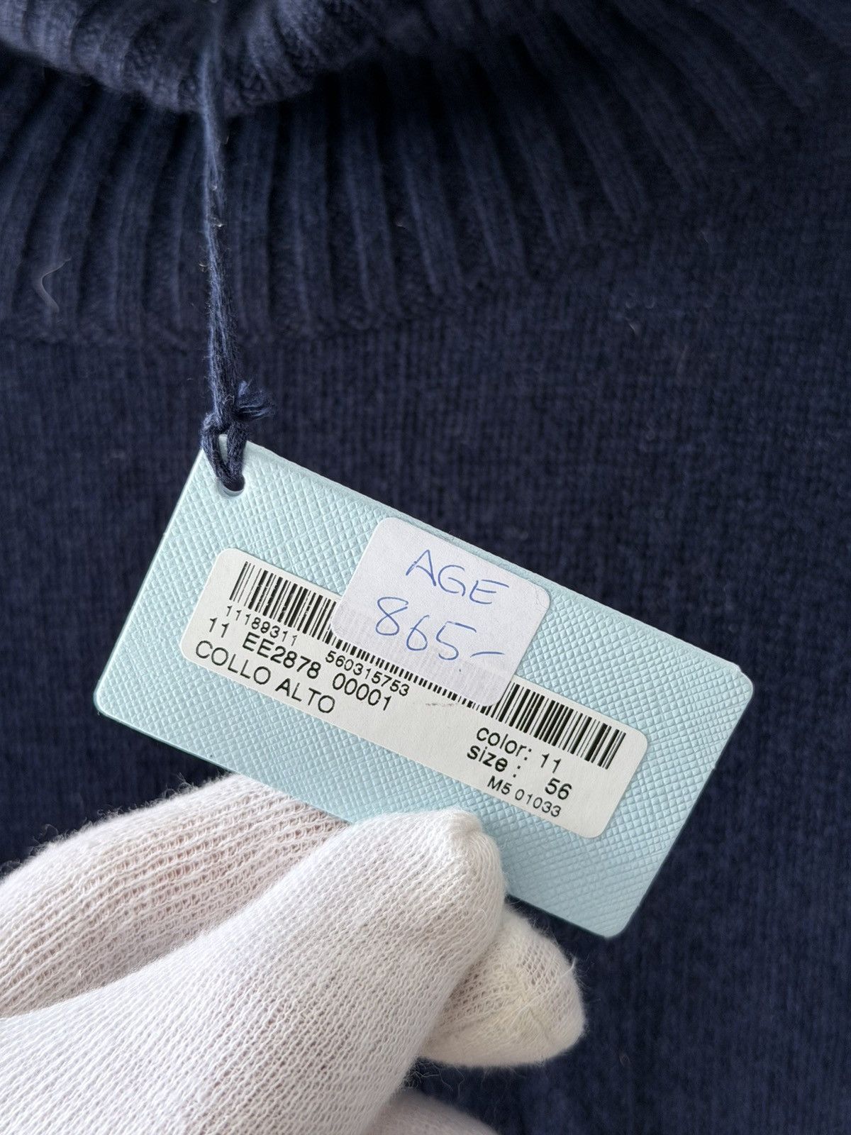 Malo NWT Malo Navy Blue Cashmere Turtleneck Sweater Size US XL / EU 56 / 4 - 8 Thumbnail