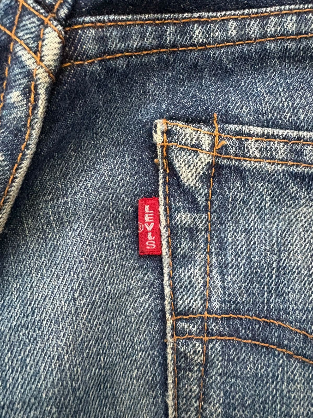 Levi's Vintage 80s Levi’s 502 Big E Selvedge Talon Baggy Jeans Size US 30 / EU 46 - 11 Thumbnail