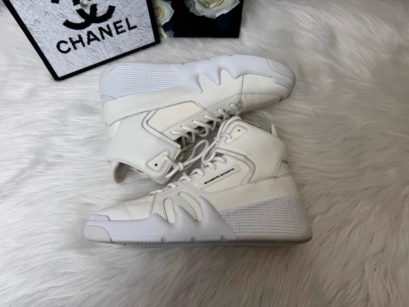 Giuseppe Zanotti giuseppe zanotti GZ Talon High-top White Shoes K36 Size US 9 / EU 42 - 7 Thumbnail