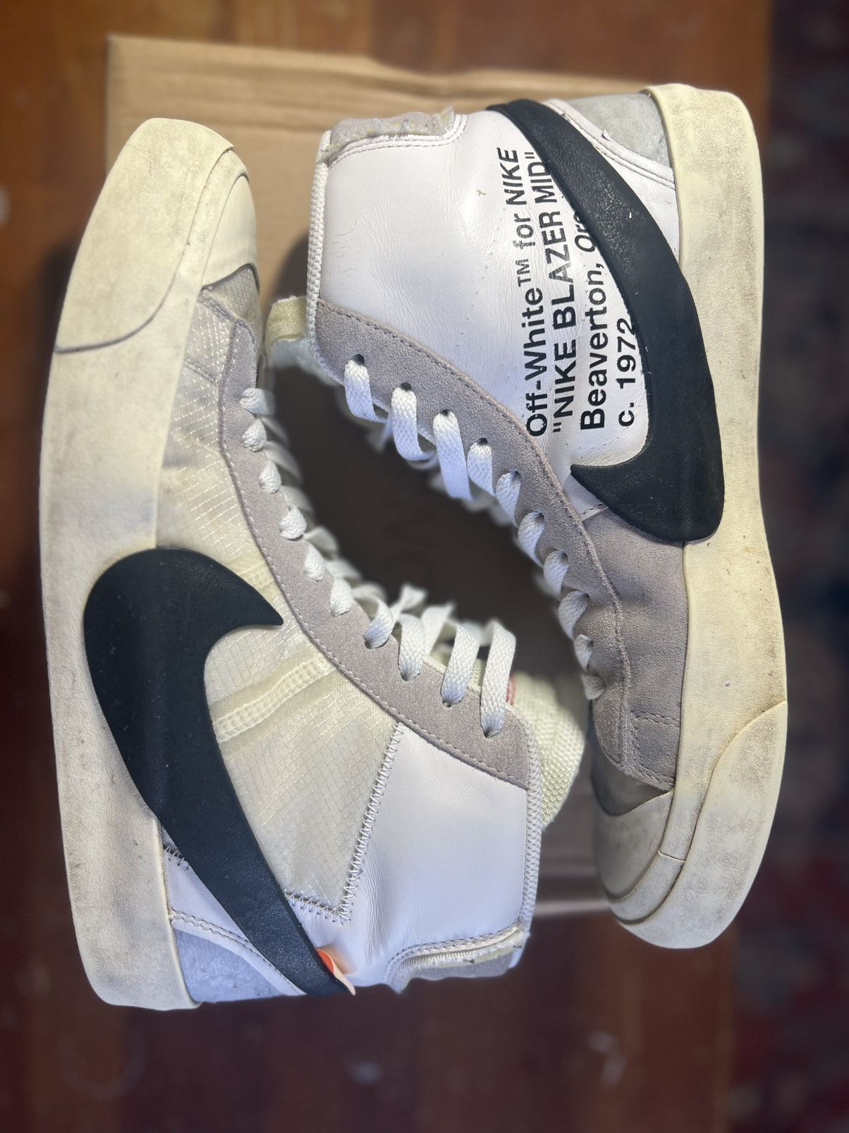 Nike × Off-White Off-White Blazer Mid White Size US 10 / EU 43 - 2 Thumbnail