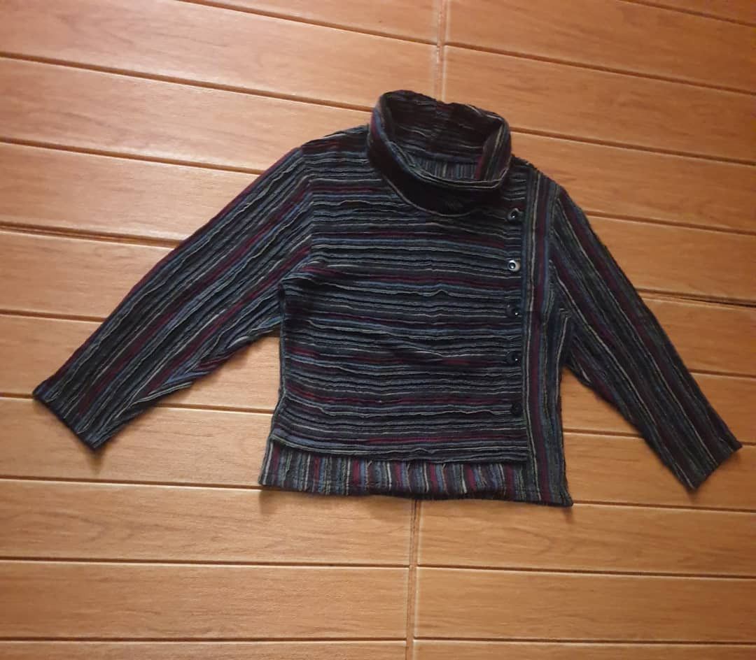 Japanese Brand Unnamed Gothic punk stripe black parade Shirt Size M / US 6-8 / IT 42-44 - 3 Thumbnail