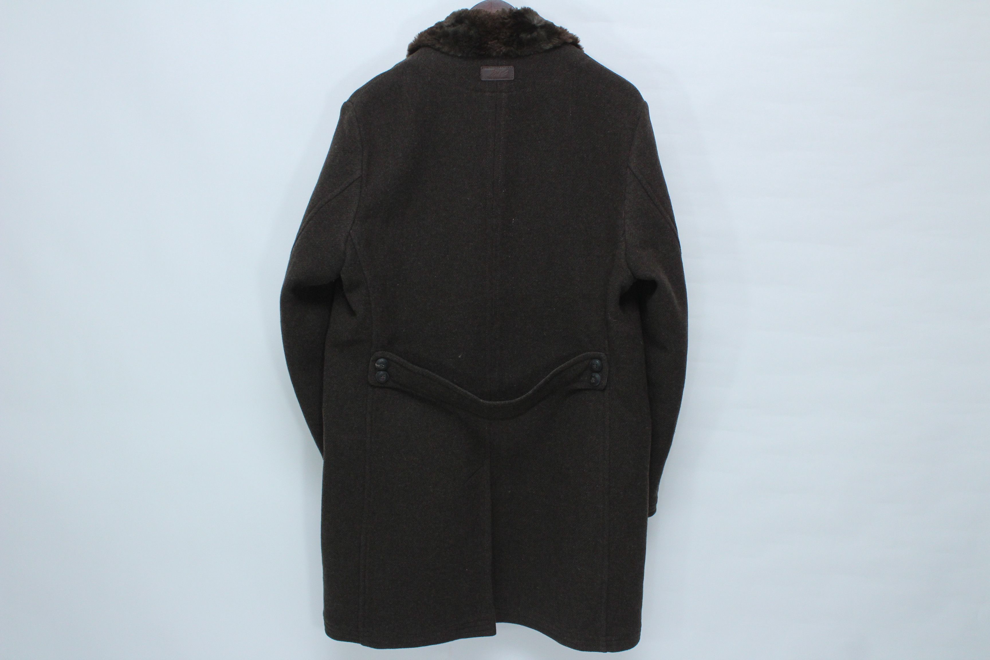 Marlboro Classics Marlboro Classics MCS Wool Plaid Coat with Fur Collar Size US M / EU 48-50 / 2 - 4 Thumbnail