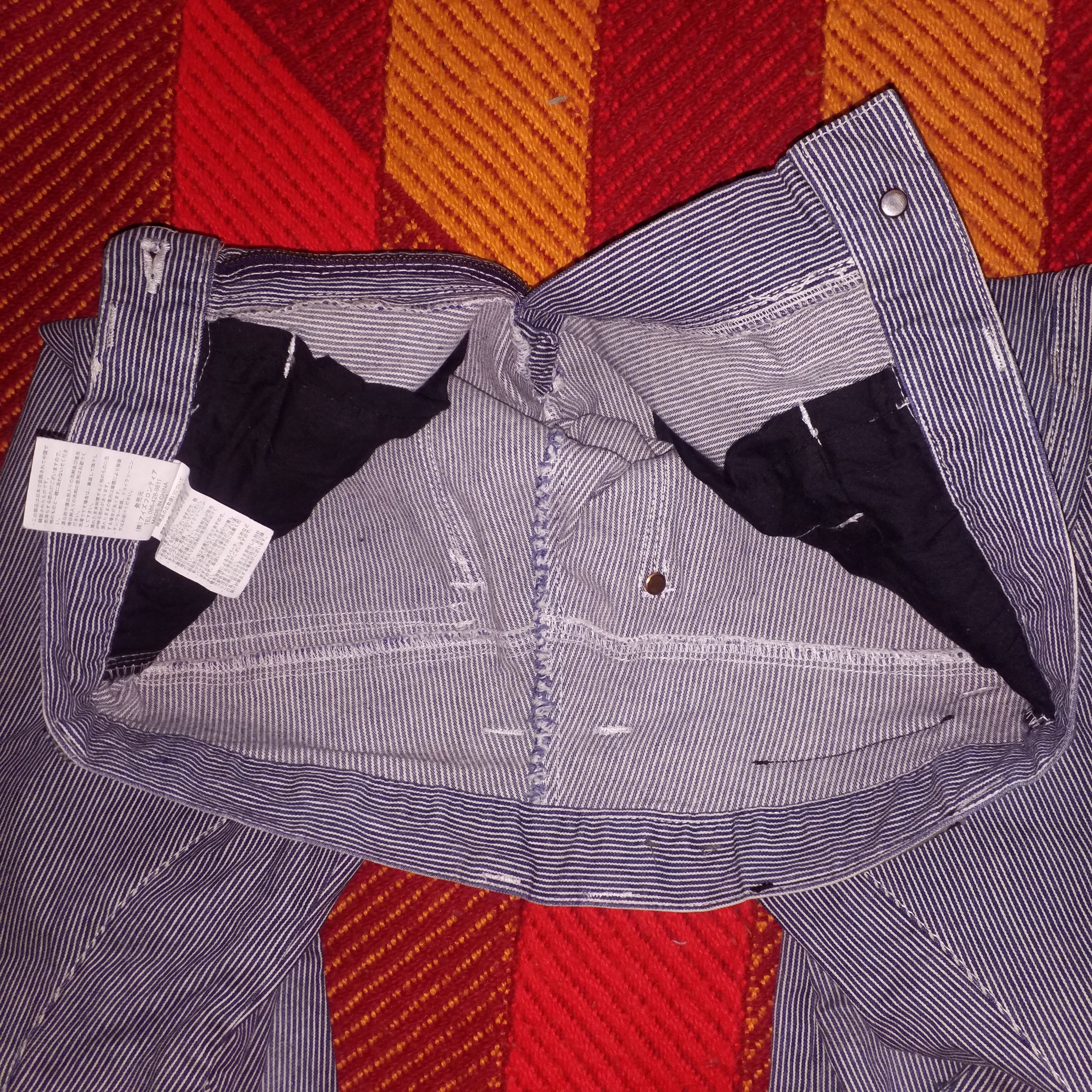 Japanese Brand ELASTIC CARGO DENIM PANT Size US 30 / EU 46 - 11 Thumbnail