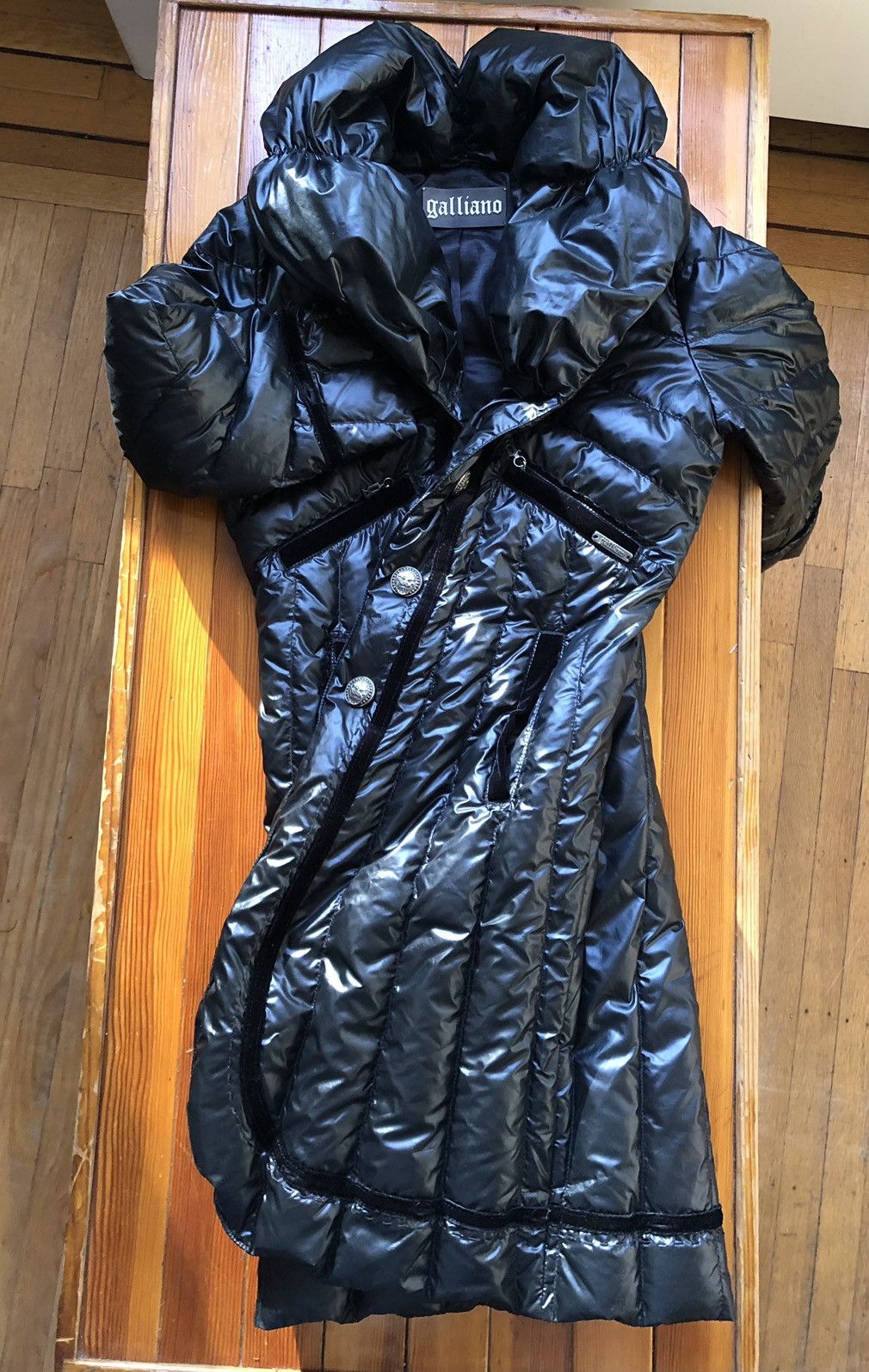 John Galliano Vintage Galliano Opulent Down Puffer Coat Size M / US 6-8 / IT 42-44 - 12 Thumbnail