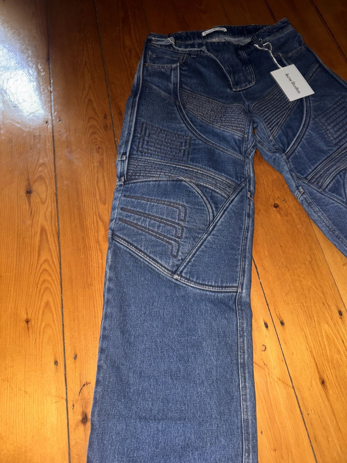 Acne Studios Acne Studios Moto Rider Jeans Size US 30 / EU 46 - 3 Thumbnail