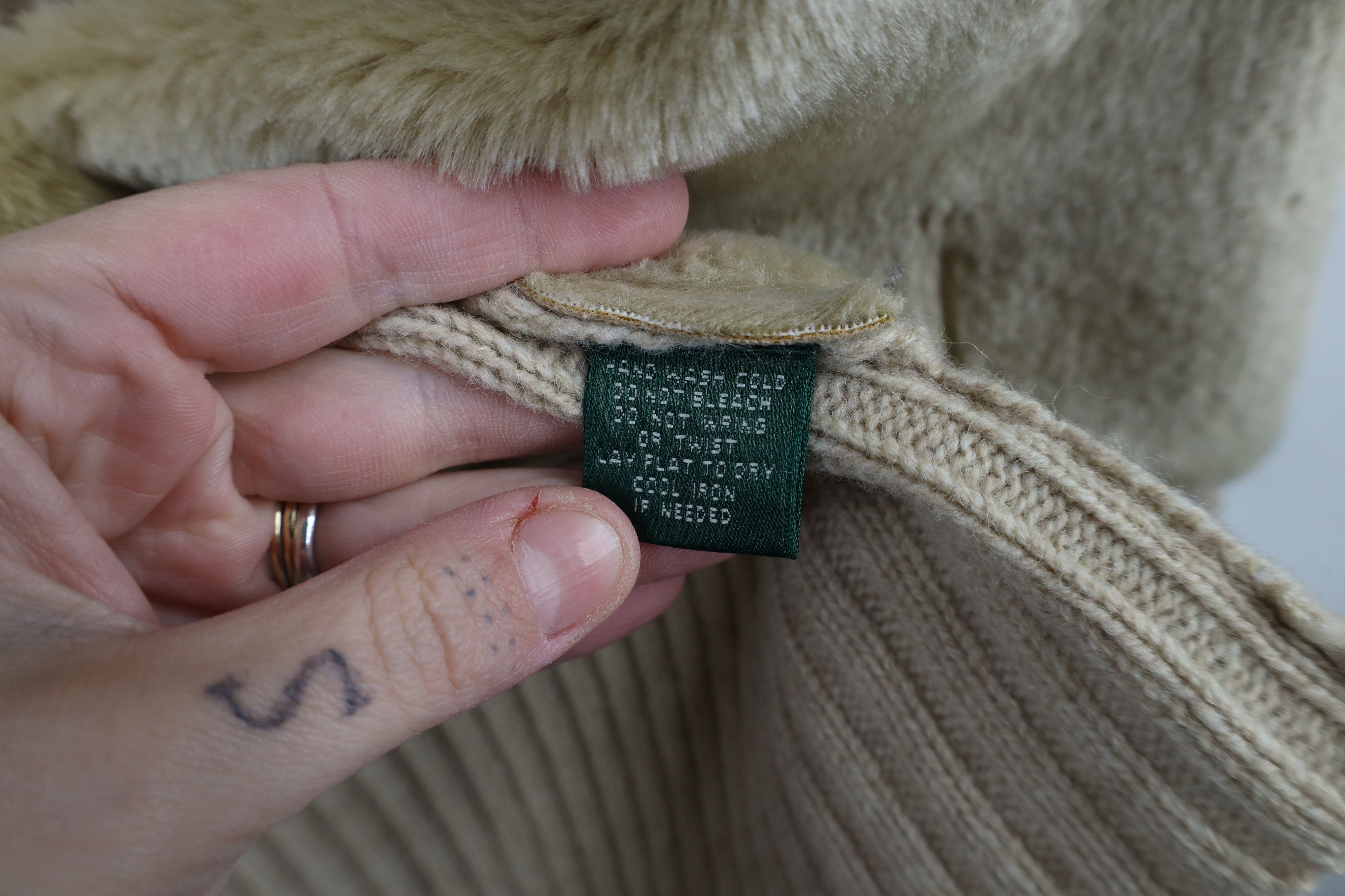 Ralph Lauren × Vintage Vintage 90s Ralph Lauren Ribbed Knit Sweater Jacket Swacket Size XL / US 12-14 / IT 48-50 - 10 Thumbnail