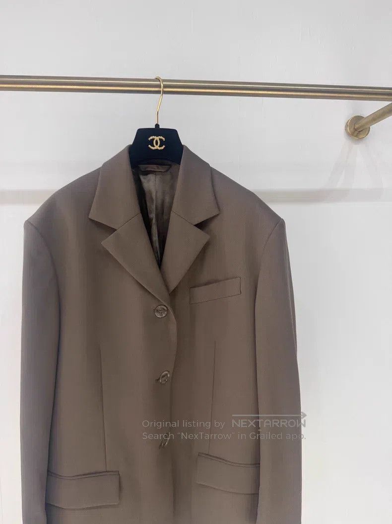Acne Studios Acne Studios Oversized Coffee Three-Button Blazer Size 4XL / US 24-26 - 3 Thumbnail