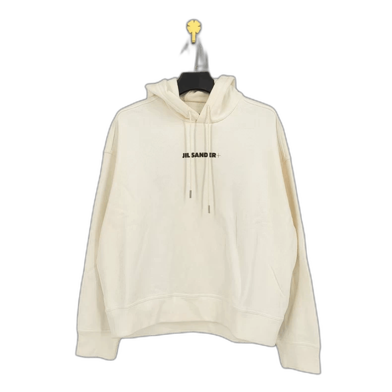 Jil Sander JIL SANDER White Logo Hoodie Size M Size US M / EU 48-50 / 2 - 1 Thumbnail