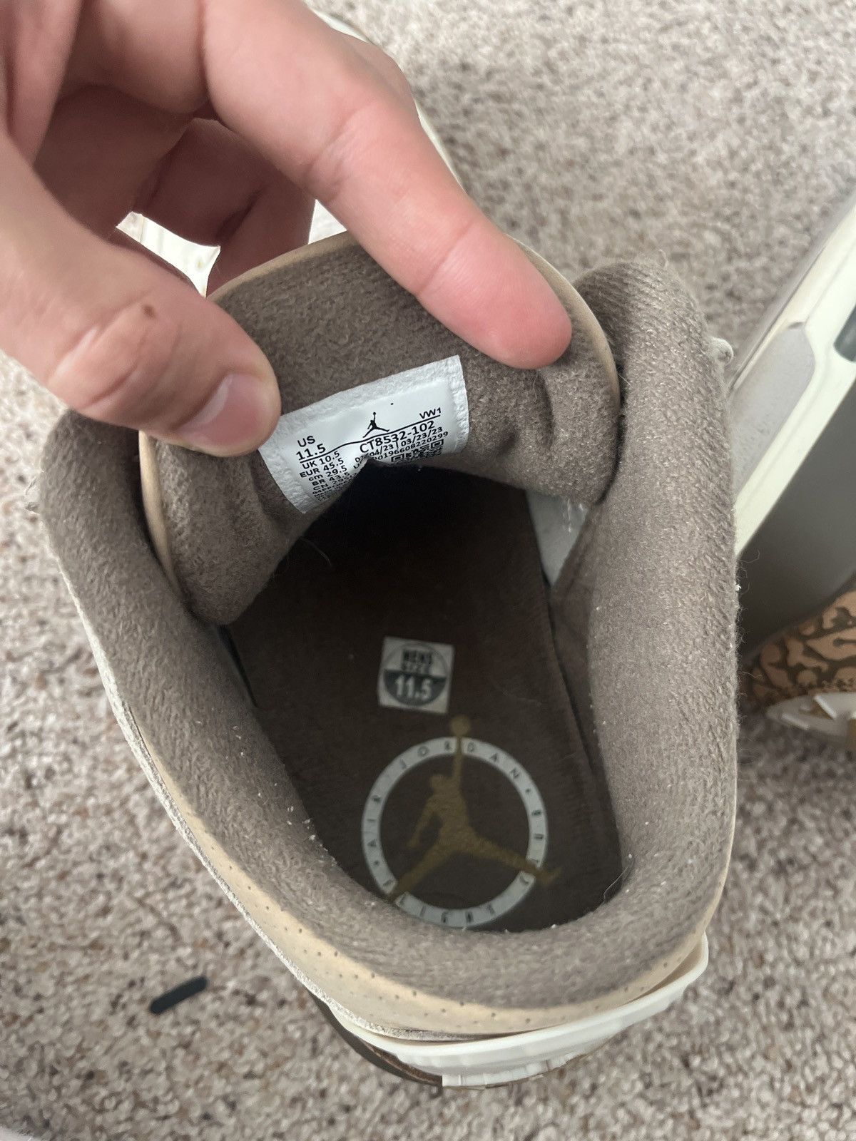 Jordan Brand Jordan 3 Palomino WANT GONE FAST Size US 11.5 / EU 44-45 - 7 Thumbnail