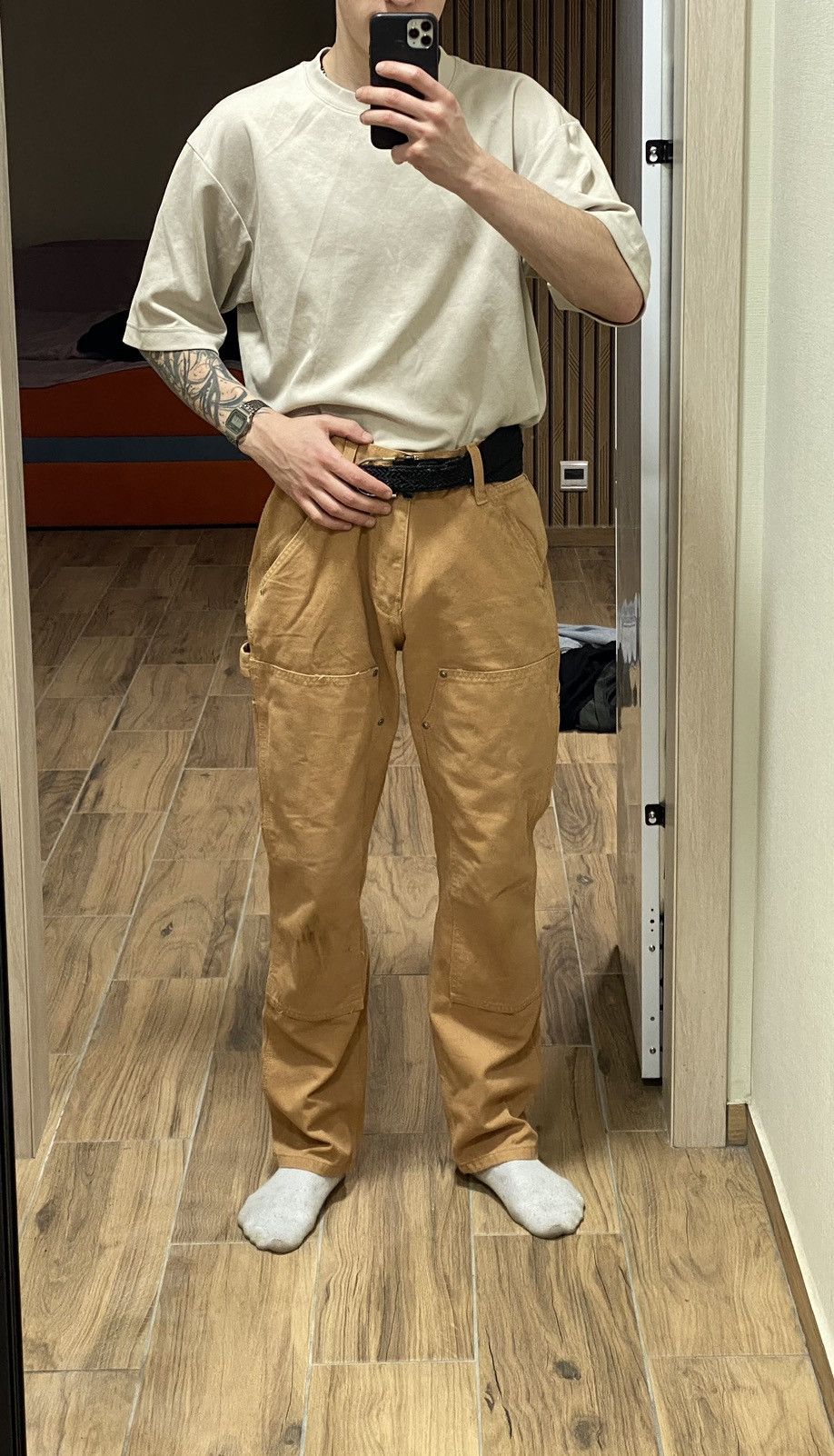 Carhartt Vintage Carhartt Double Knee Denim Work Pants Size US 32 / EU 48 - 1 Thumbnail