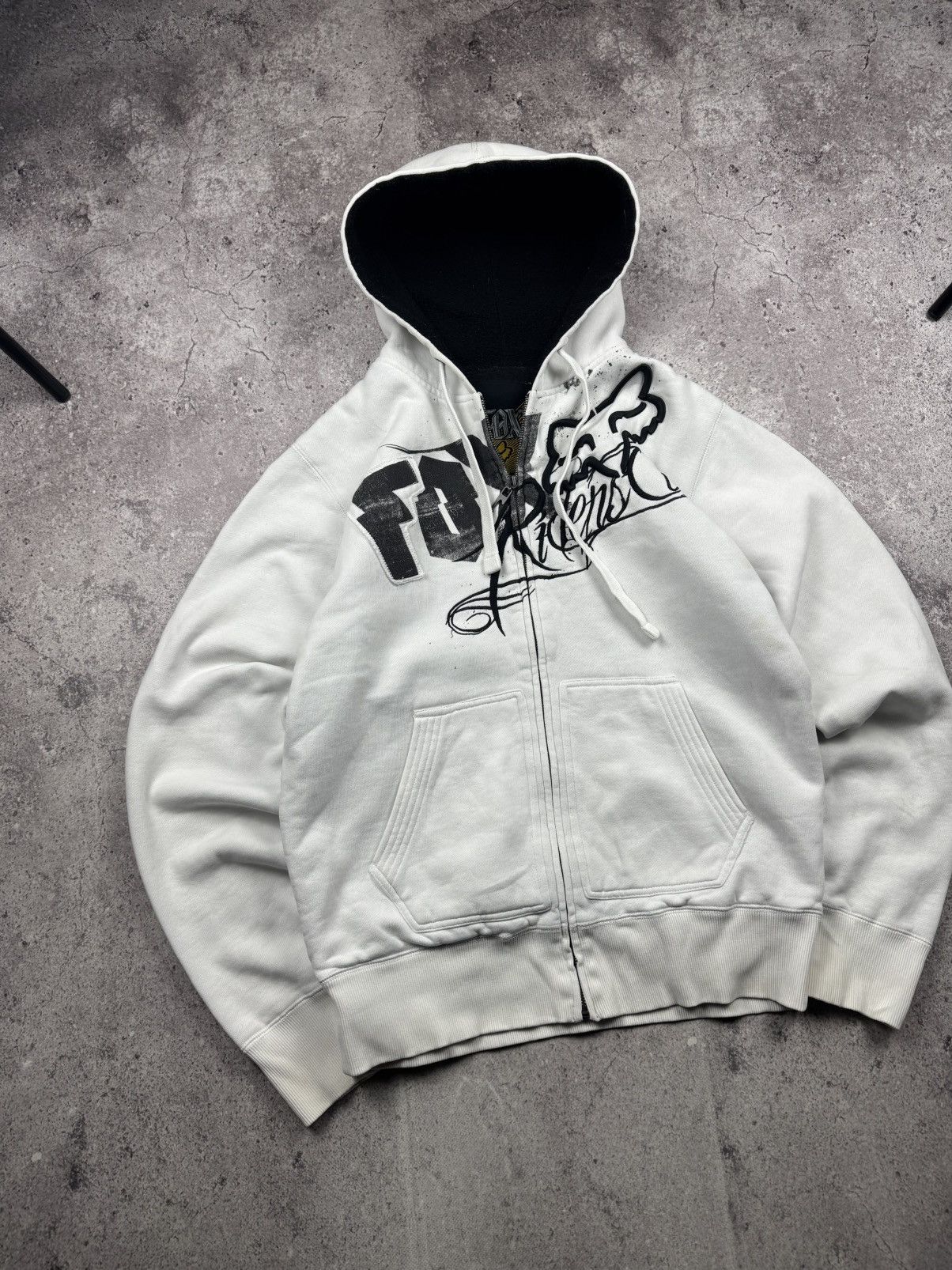 Fox Racing Crazy Vintage Fox Racing Monster Racing Fur Zip Hoodie Y2K Size US M / EU 48-50 / 2 - 3 Thumbnail