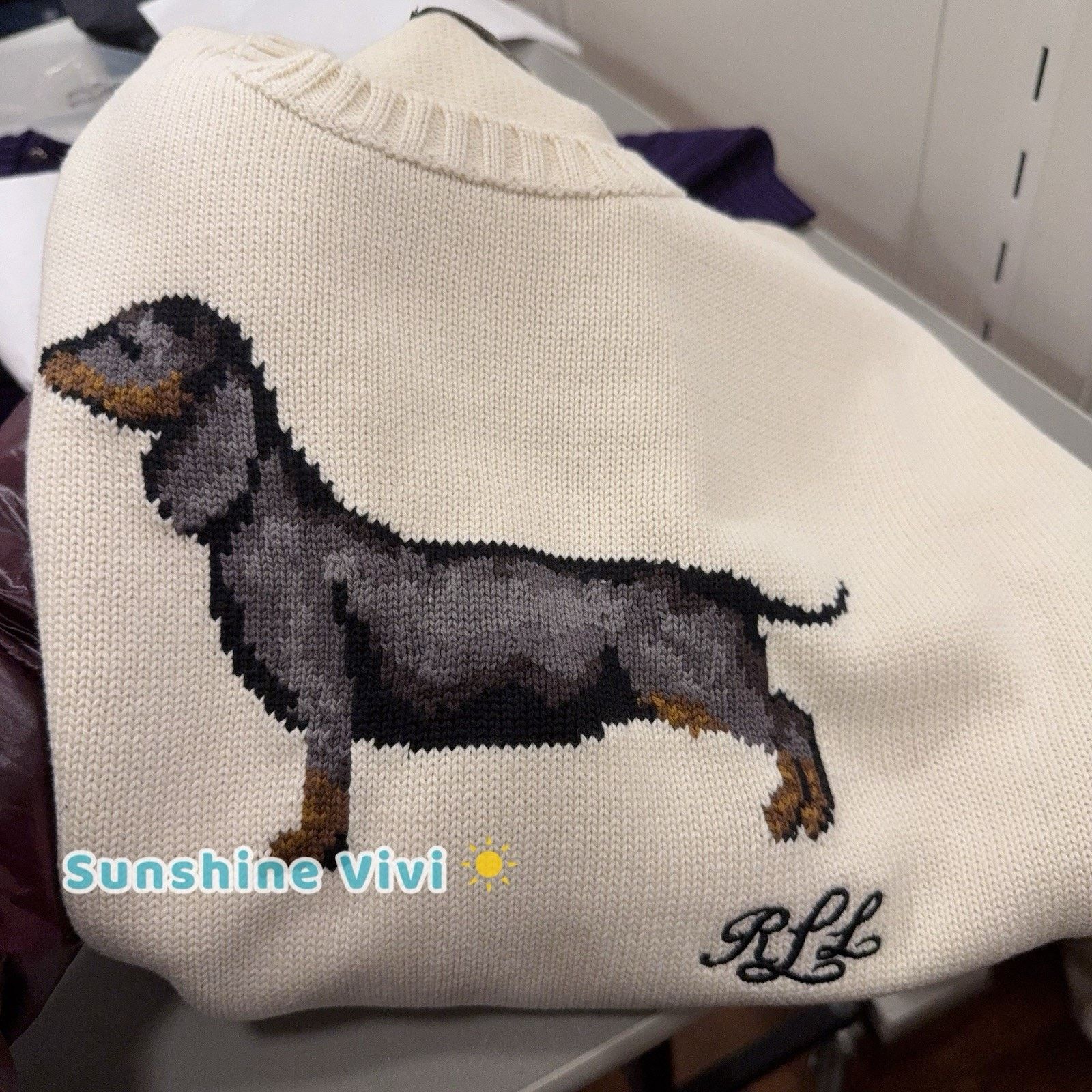 Polo Ralph Lauren NWT Ralph Lauren Intarsia Dachshund dog Cotton Sweater Size XS / US 0-2 / IT 36-38 - 7 Thumbnail