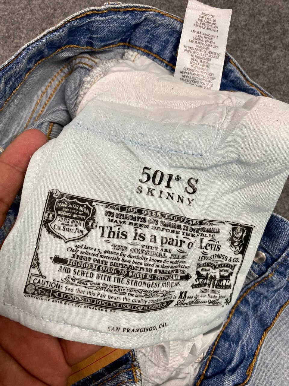 Levi's levis 501 skinny lightwash denim Size US 28 / EU 44 - 13 Thumbnail