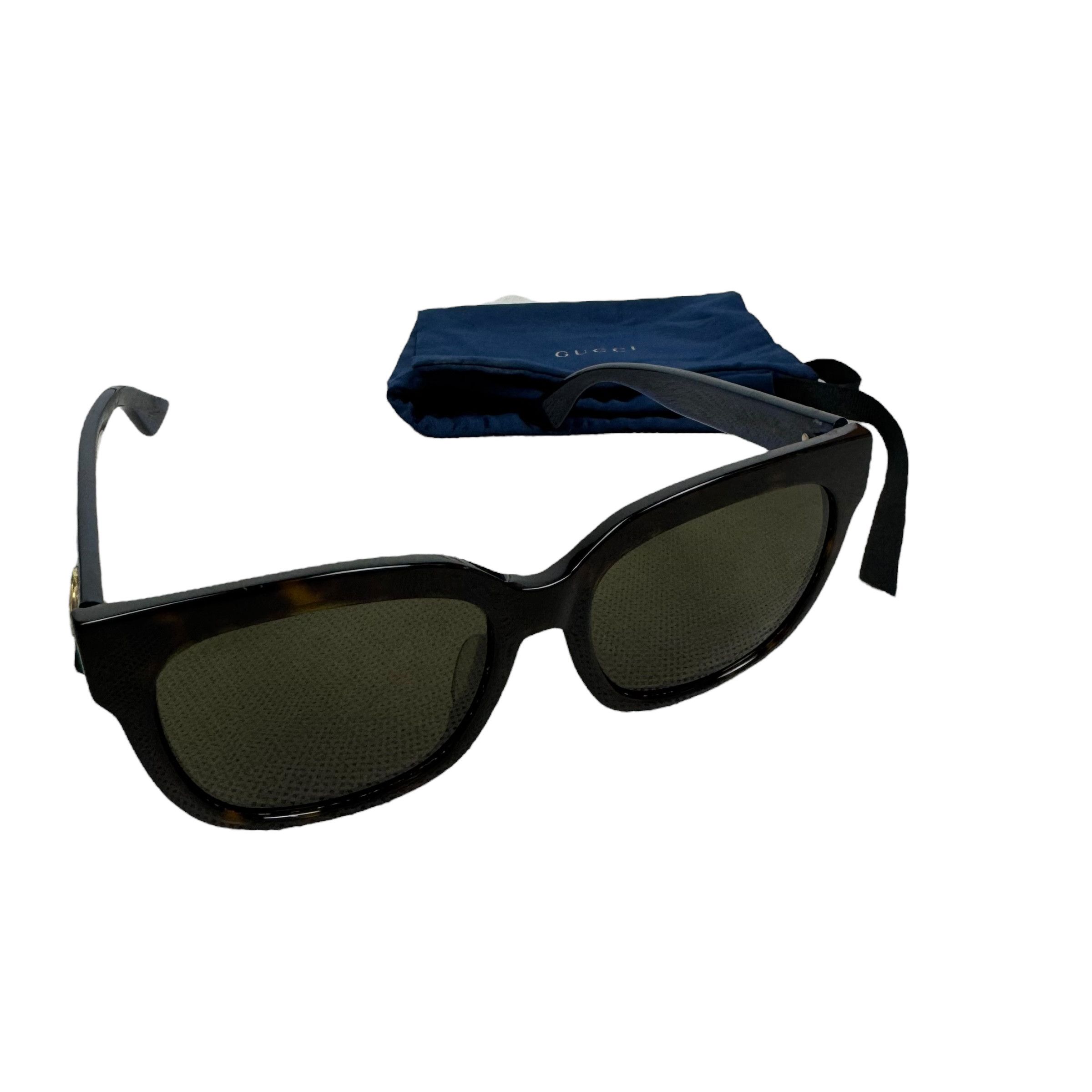 Gucci Gucci GG0034SA-003 Womens Black Frame Gray Lenses Sunglasses Size ONE SIZE - 2 Thumbnail
