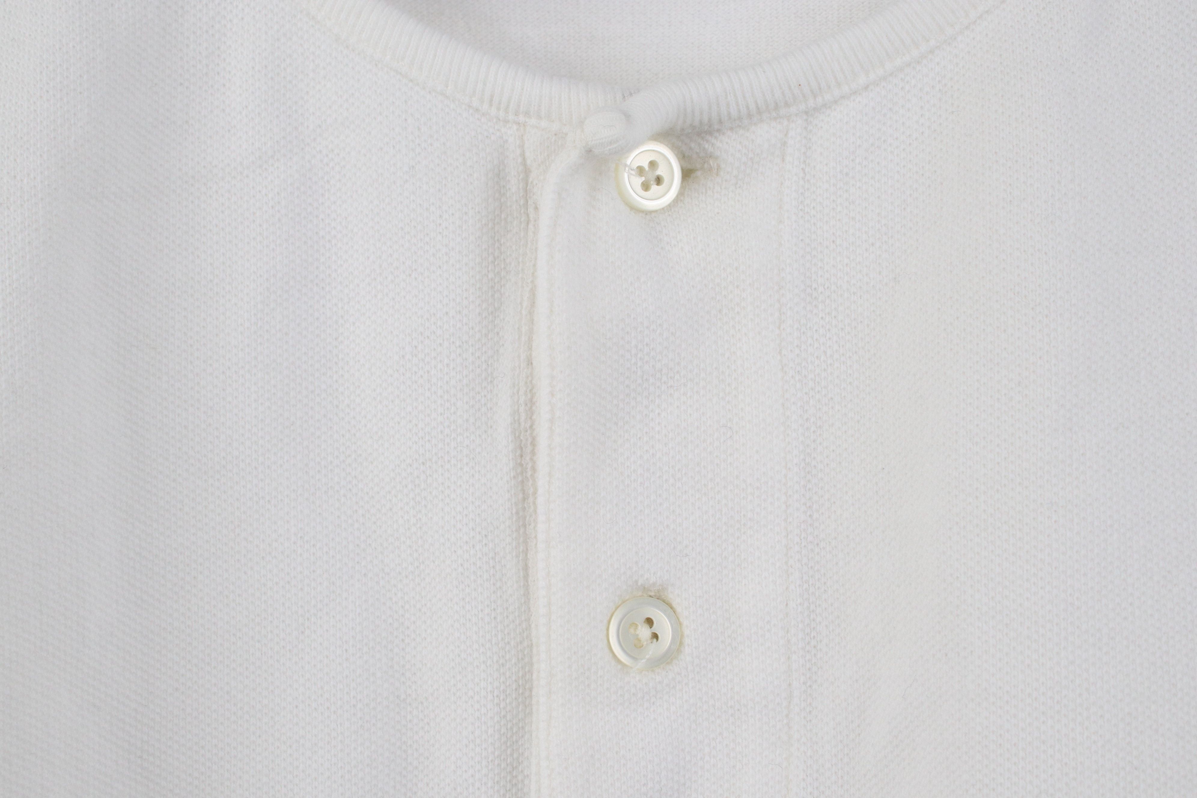 Nautica Vintage 90s Nautica Short Sleeve Henley T-Shirt White Cotton Size US L / EU 52-54 / 3 - 5 Thumbnail