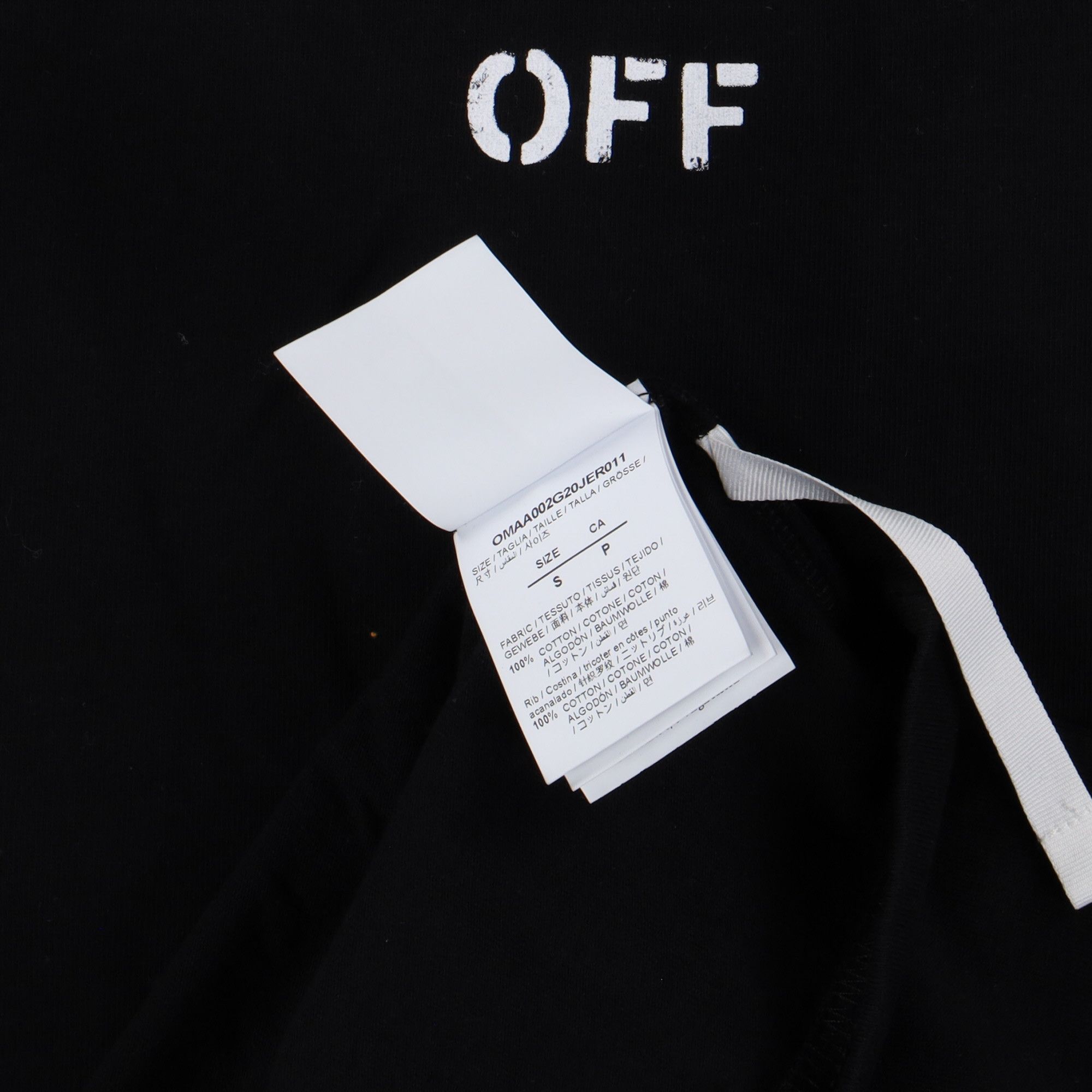Off-White Black Spray Diagonals Logo Oversized T-Shirt Size US S / EU 44-46 / 1 - 8 Thumbnail