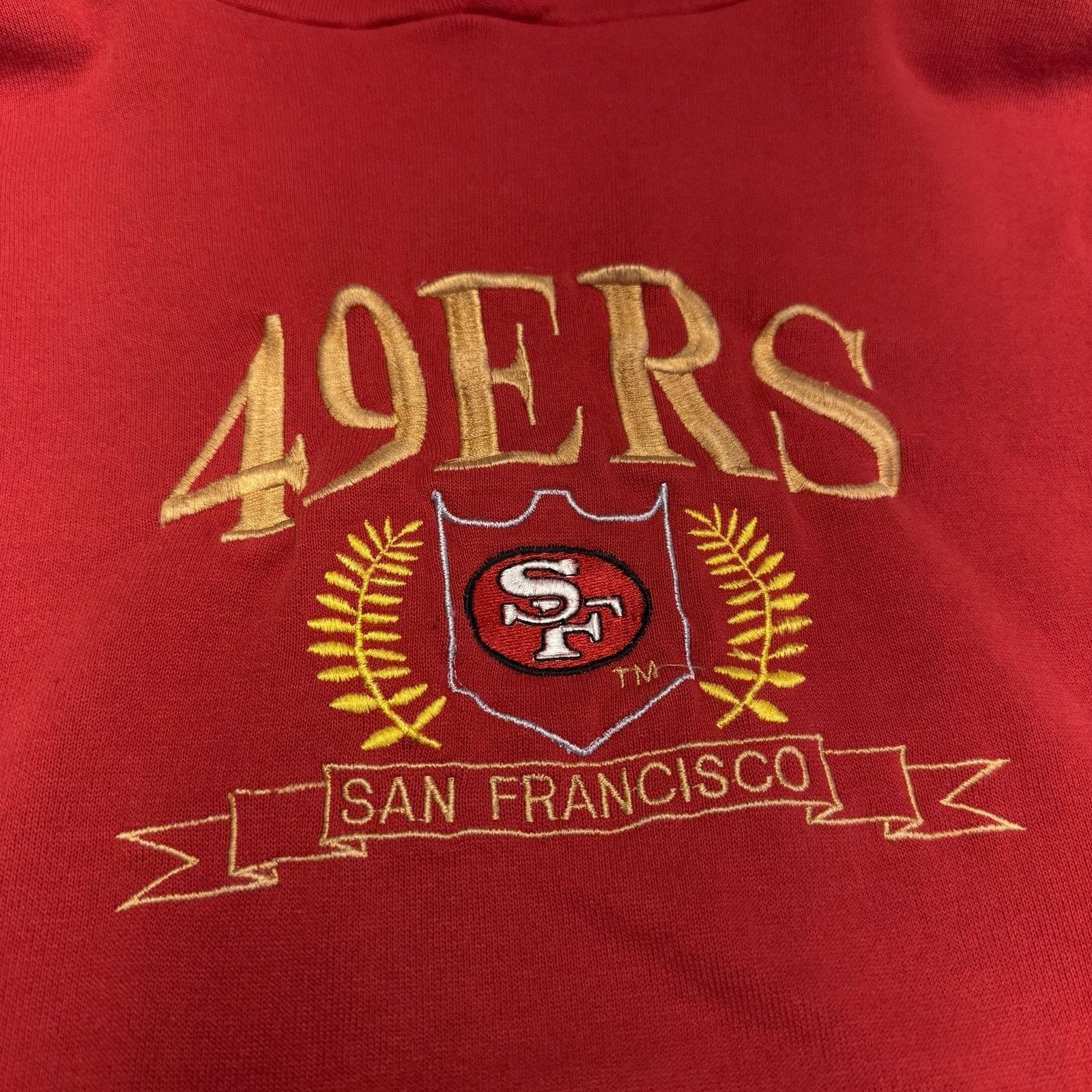 Logo 7 × NFL × Vintage Vintage 90s San Francisco 49ers Hoodie Sweatshirt Mens M Red Size US M / EU 48-50 / 2 - 4 Thumbnail